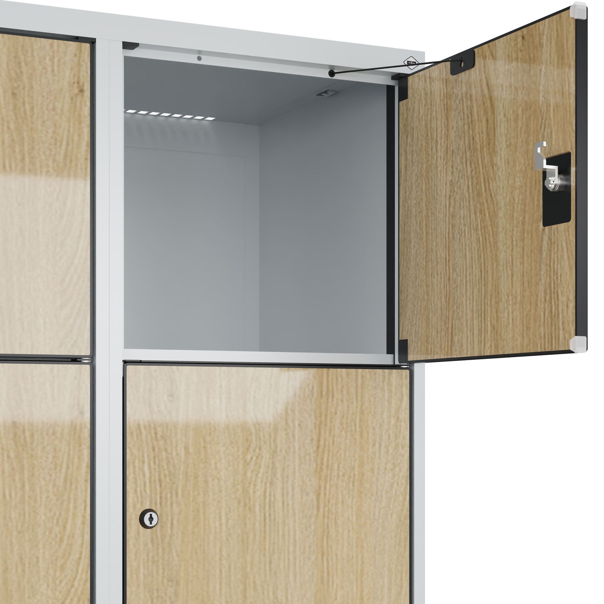 C+P Schlie�fachschrank Evolo PLUS, 15 F�cher, 1850x1200x500mm