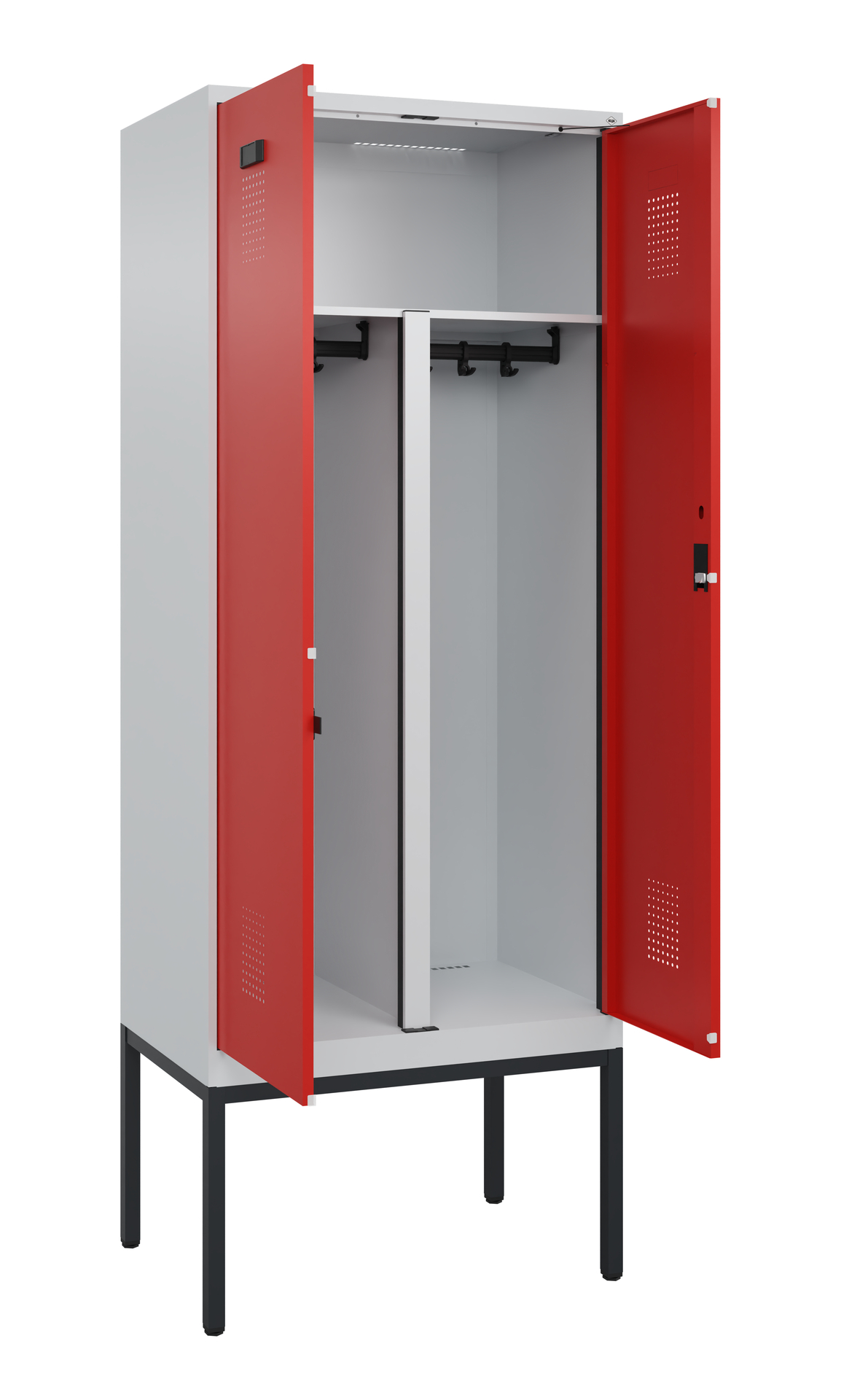 C+P PSA Doppel-Spind Evolo PLUS, Gestell, 2 Abteil