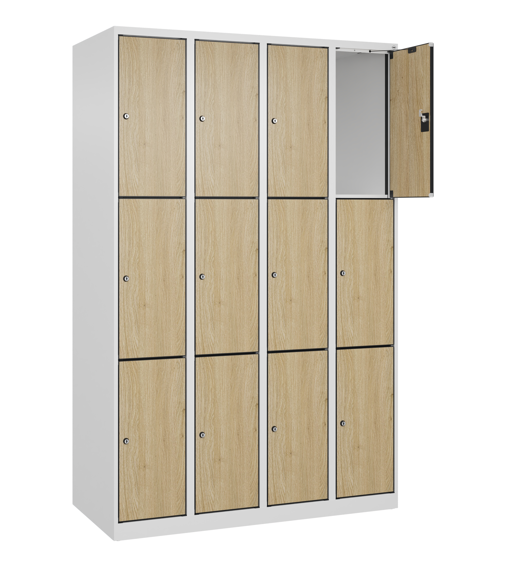 C+P Schlie�fachschrank Evolo PLUS, 12 F�cher, 1850x1200x500mm