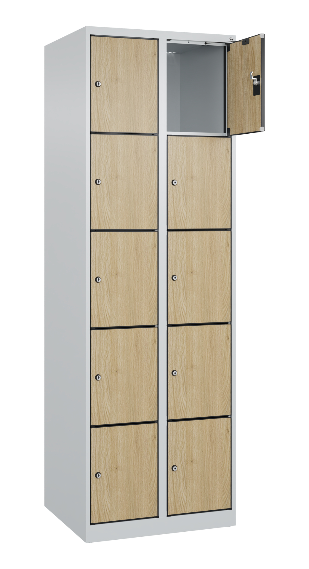 C+P Schlie�fachschrank Evolo PLUS, 10 F�cher, 1850x600x500mm