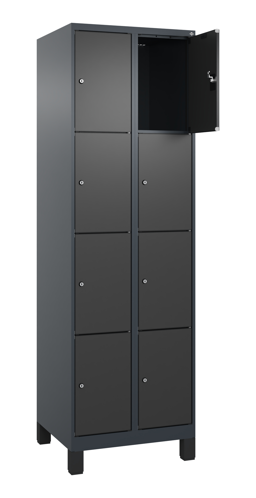 C+P Schlie�fachschrank Evolo PLUS, F��e, 8 F�cher, 1950x600x500mm