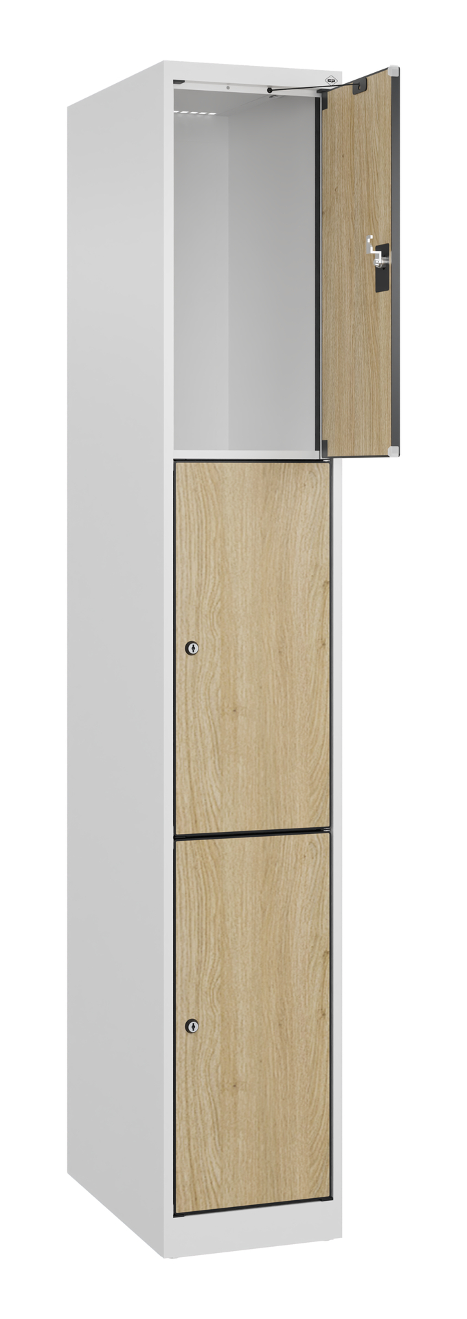 C+P Schlie�fachschrank Evolo PLUS, 3 F�cher, 1850x300x500mm