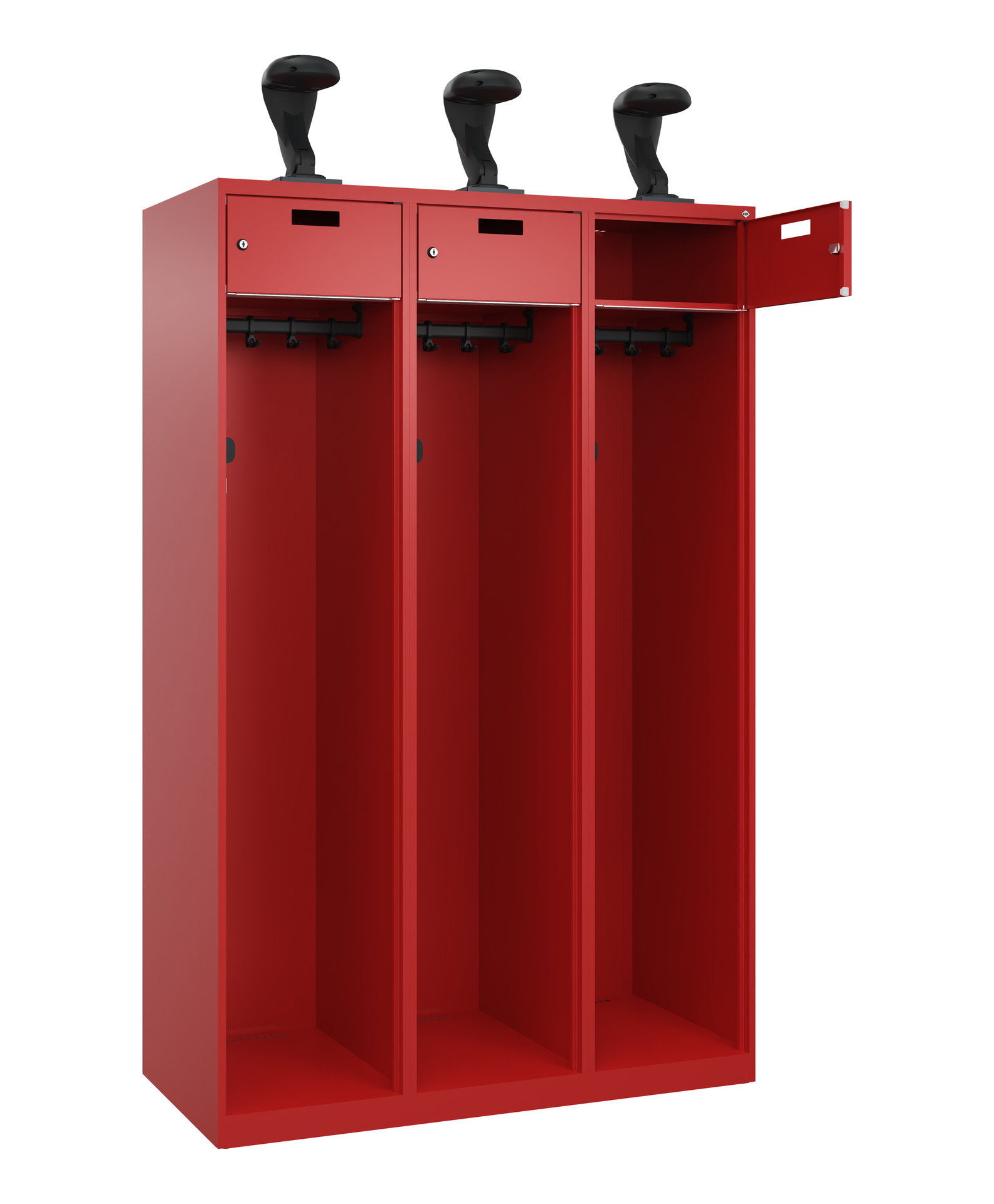 C+P Feuerwehrspind Praktus, 3 Abteile, 1850x1200x5