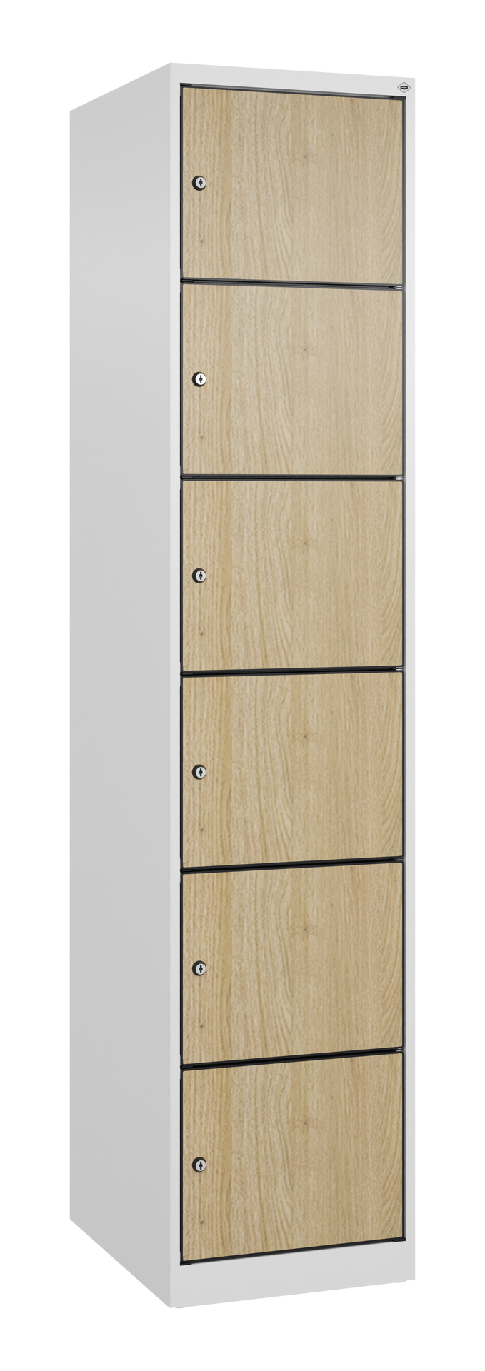 C+P Schlie�fachschrank Evolo PLUS, 6 F�cher, 1850x400x500mm