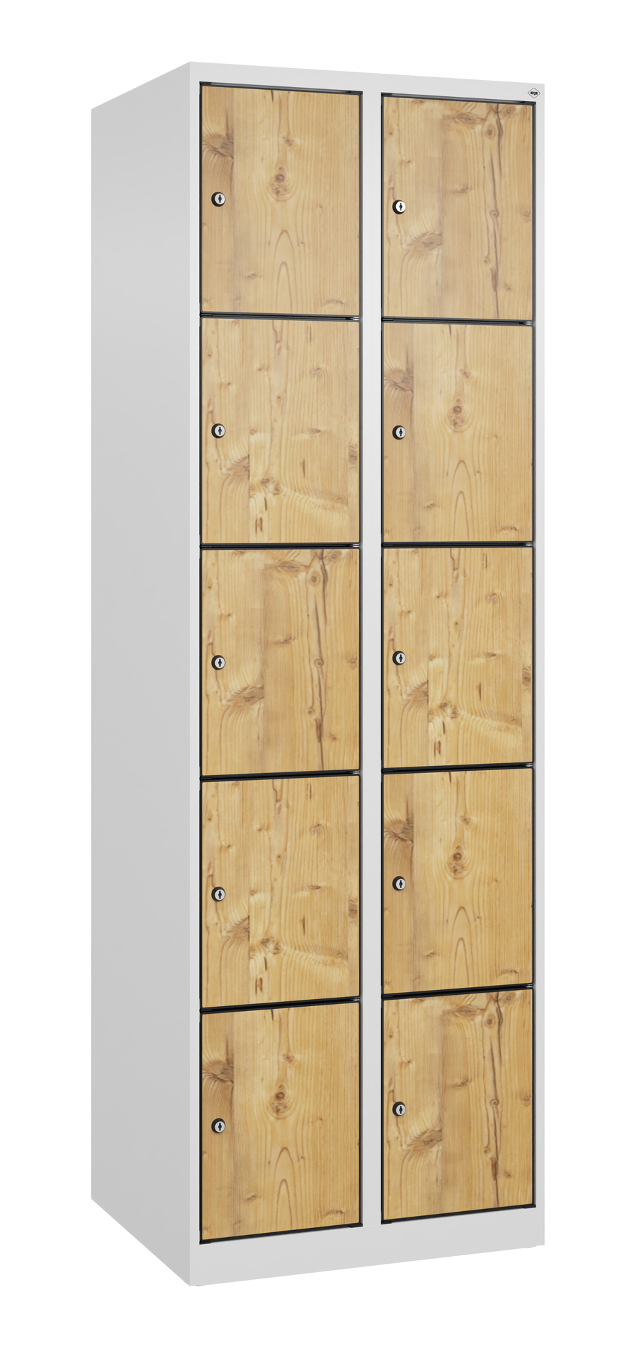 C+P Schlie�fachschrank Evolo PLUS, 10 F�cher, 1850x600x500mm