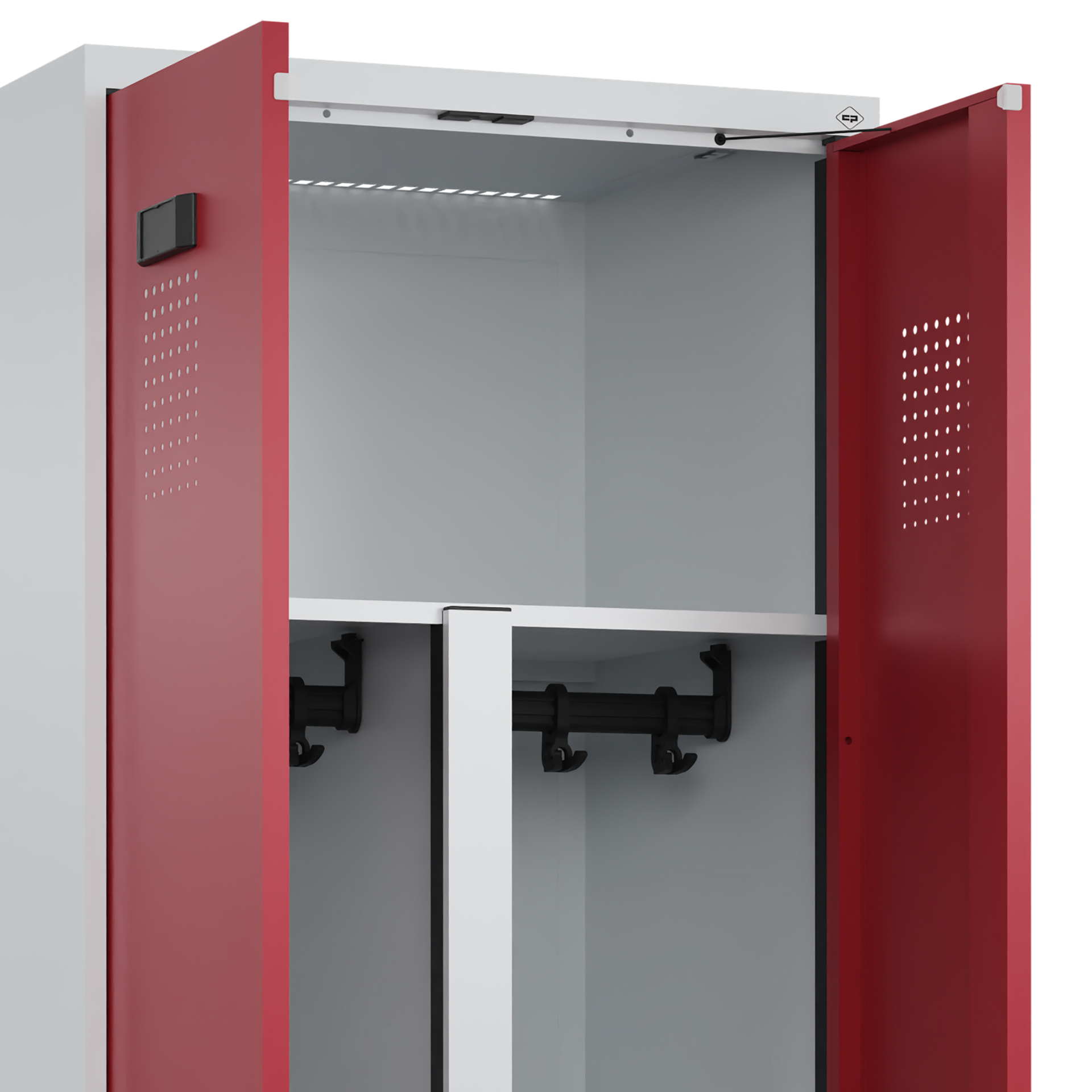 C+P PSA Doppel-Spind Evolo PLUS, Gestell, 2 Abteil