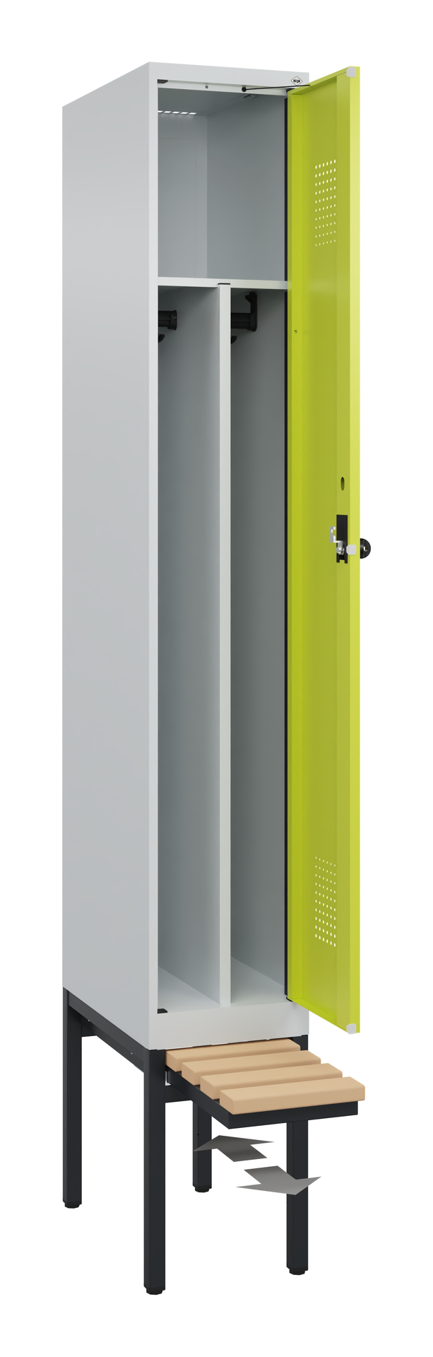 C+P Spind Evolo PLUS, Bank, 1 Abteil, 2120x300x815mm