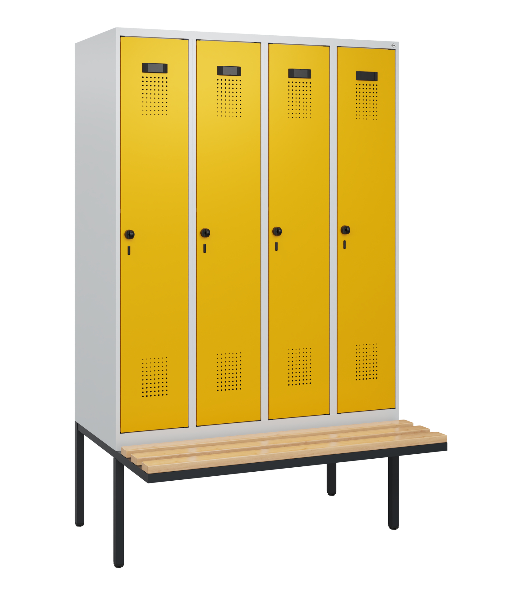 C+P Spind Evolo PLUS, Bank, 4 Abteile, 1950x1200x8
