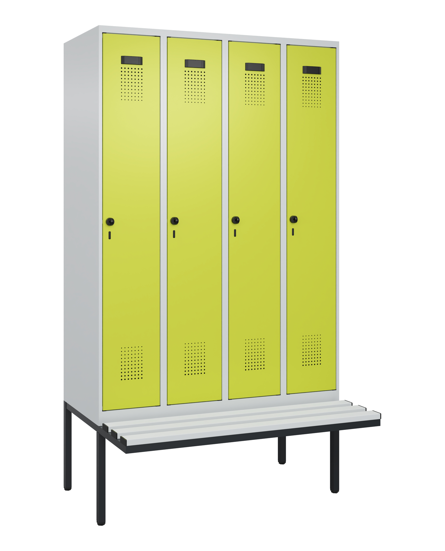 C+P Spind Evolo PLUS, Bank, 4 Abteile, 2120x1200x8