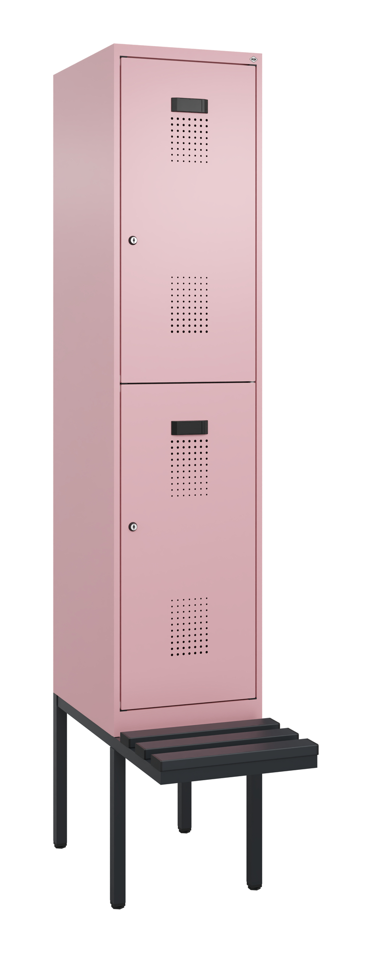 C+P Doppelstock-Spind Evolo PLUS, Bank, 2 Fächer, 