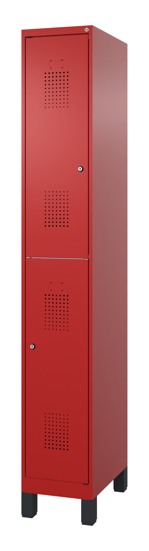 C+P Feuerwehrspind FLEXO WHITE, 1 Abteil, 2 Stöcki