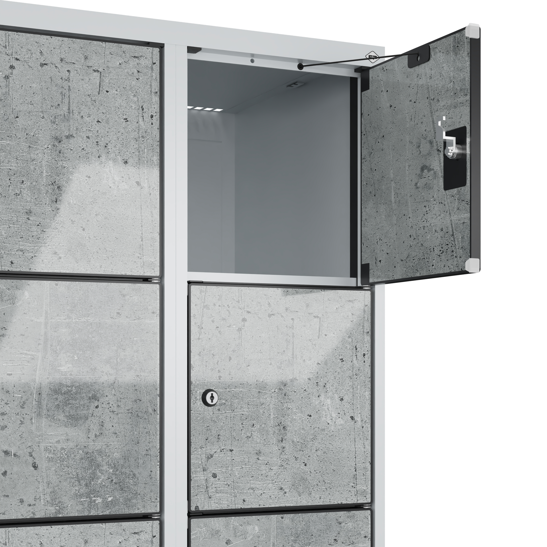 C+P Schlie�fachschrank Evolo PLUS, 24 F�cher, 1850x1200x500mm