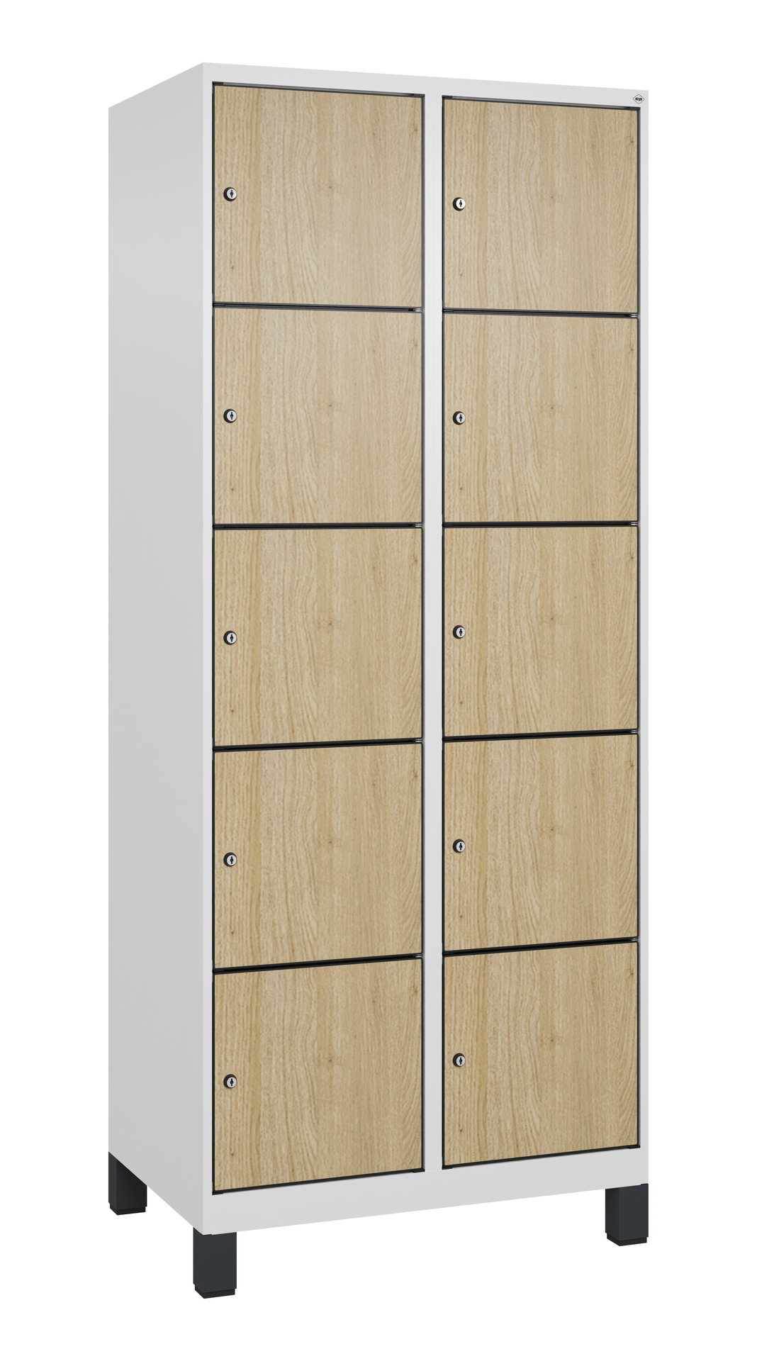 C+P Schlie�fachschrank Evolo PLUS, F��e, 10 F�cher, 1950x800x500mm
