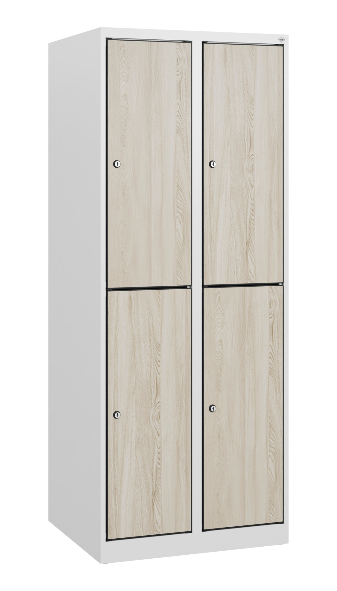 C+P Doppelst�ckiger Schulspind Evolo PLUS, 4 F�cher, 1530x600x500mm