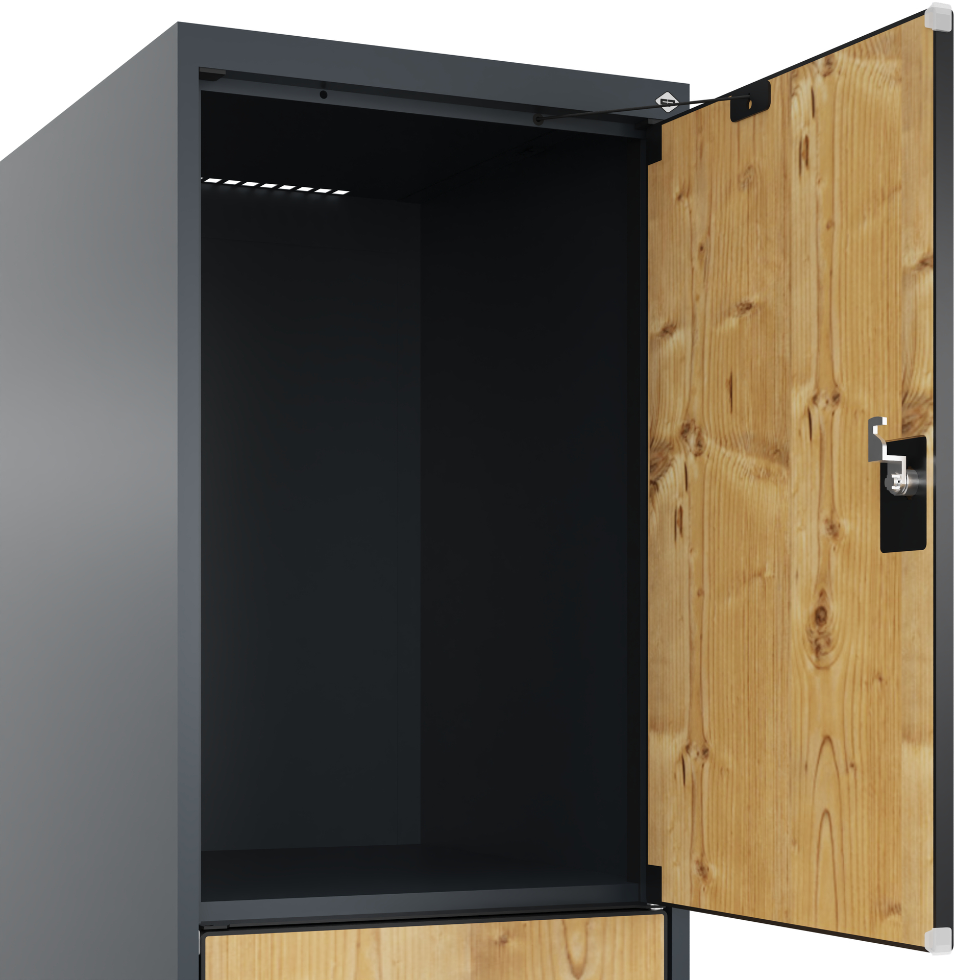 C+P Schlie�fachschrank Evolo PLUS, F��e, 3 F�cher, 1950x400x500mm