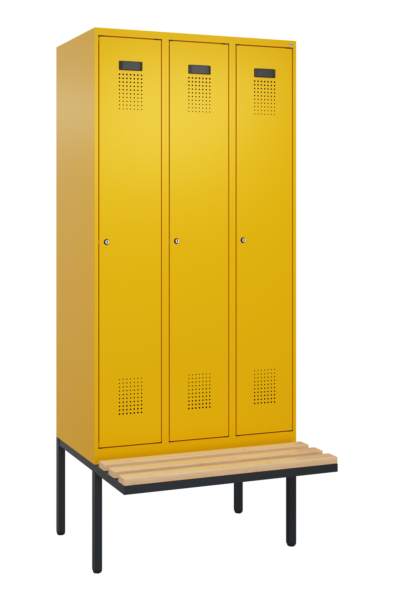 C+P Spind Evolo PLUS, Bank, 3 Abteile, 2120x900x81
