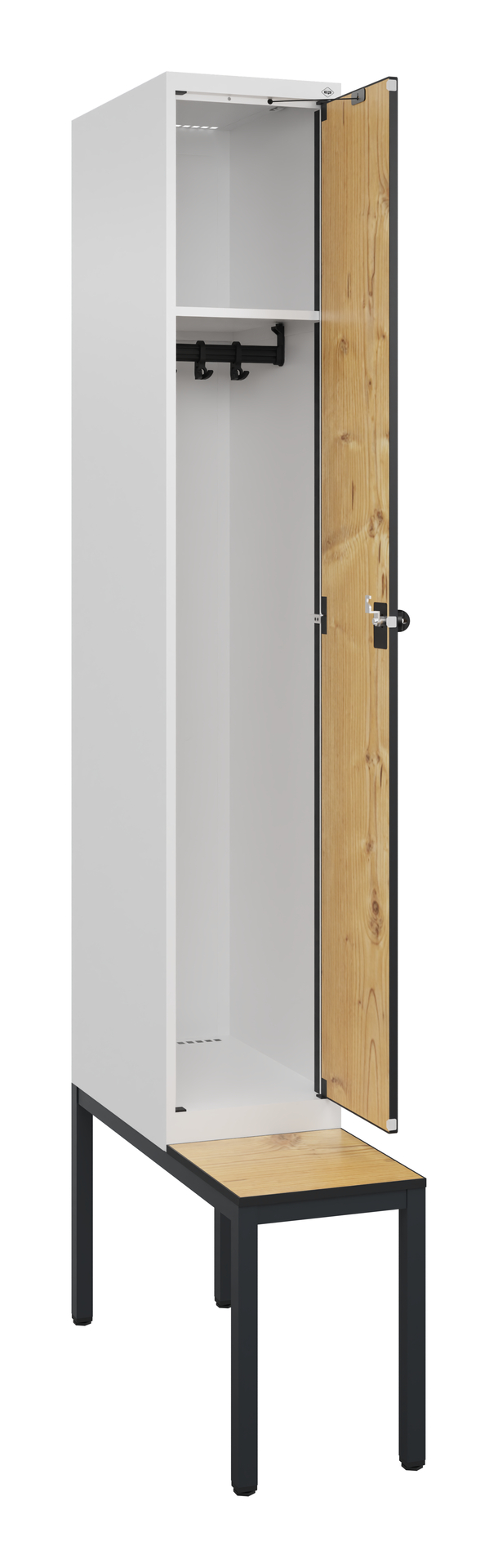 C+P Spind Evolo PLUS, Bank, 1 Abteil, 2120x300x815mm C+P Spind Evolo PLUS, Bank, 1 Abteil, 2120x300x815mm