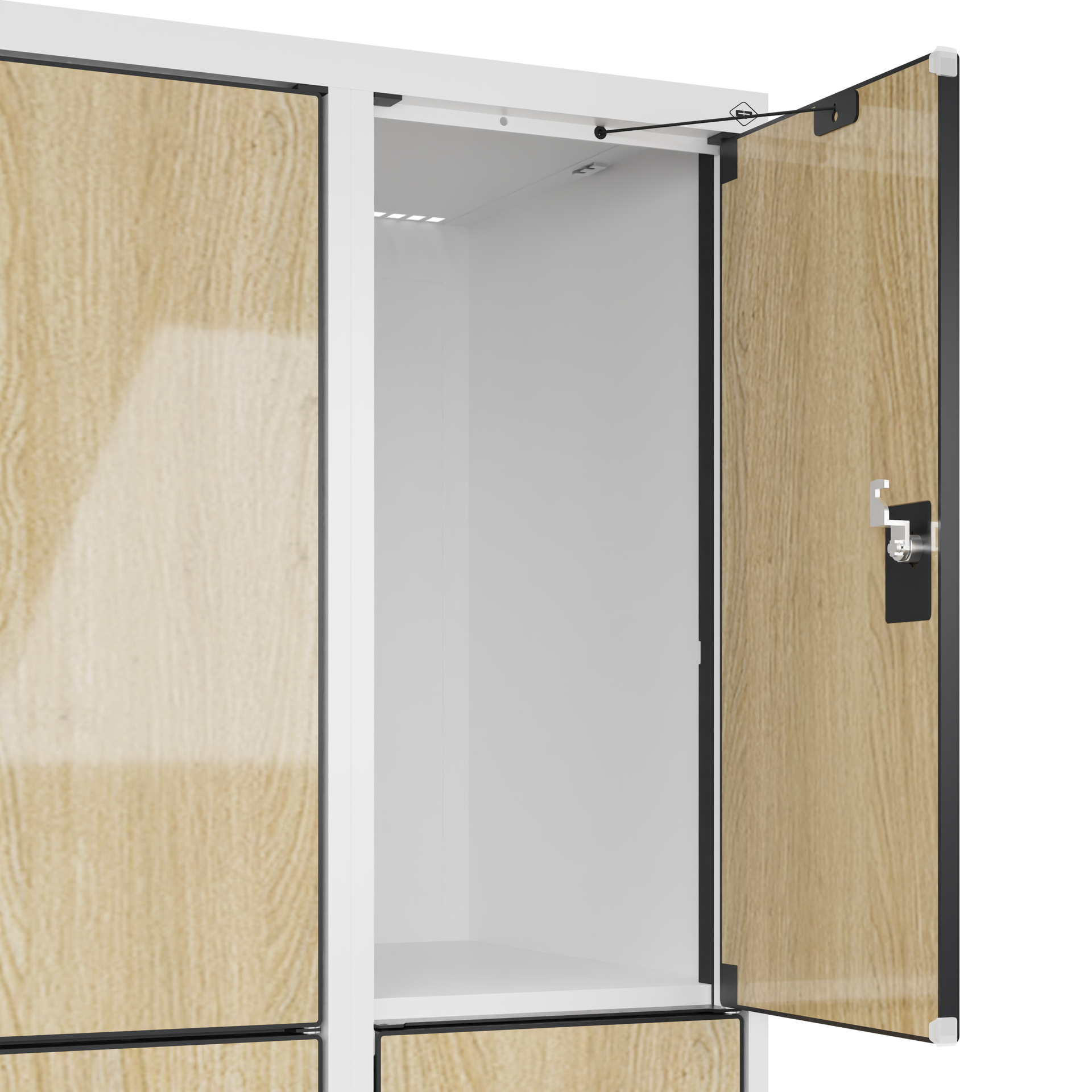 C+P Schlie�fachschrank Evolo PLUS, F��e, 12 F�cher, 1950x1200x500mm