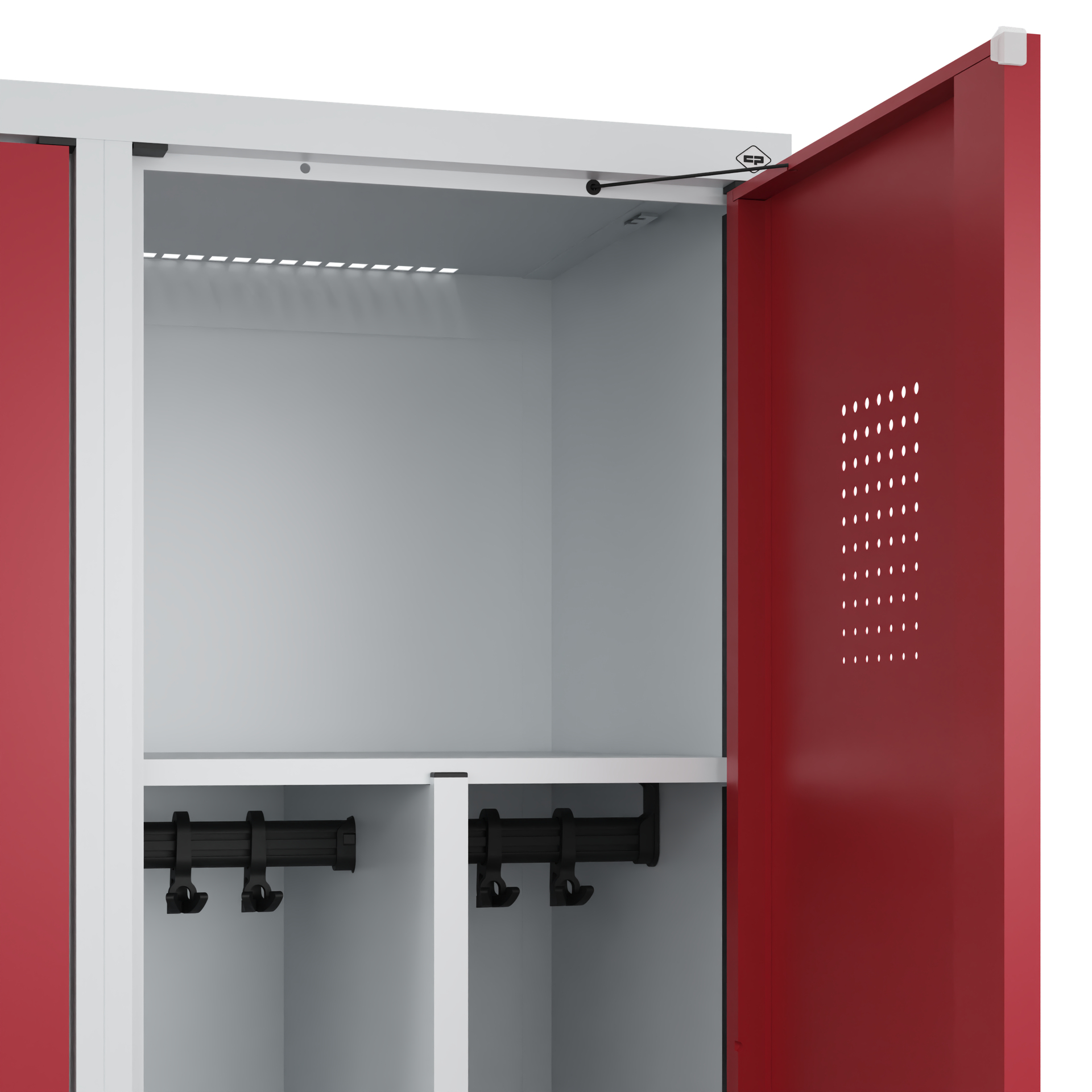 C+P Spind Evolo PLUS, Bank, 2 Abteile, 2120x800x815mm