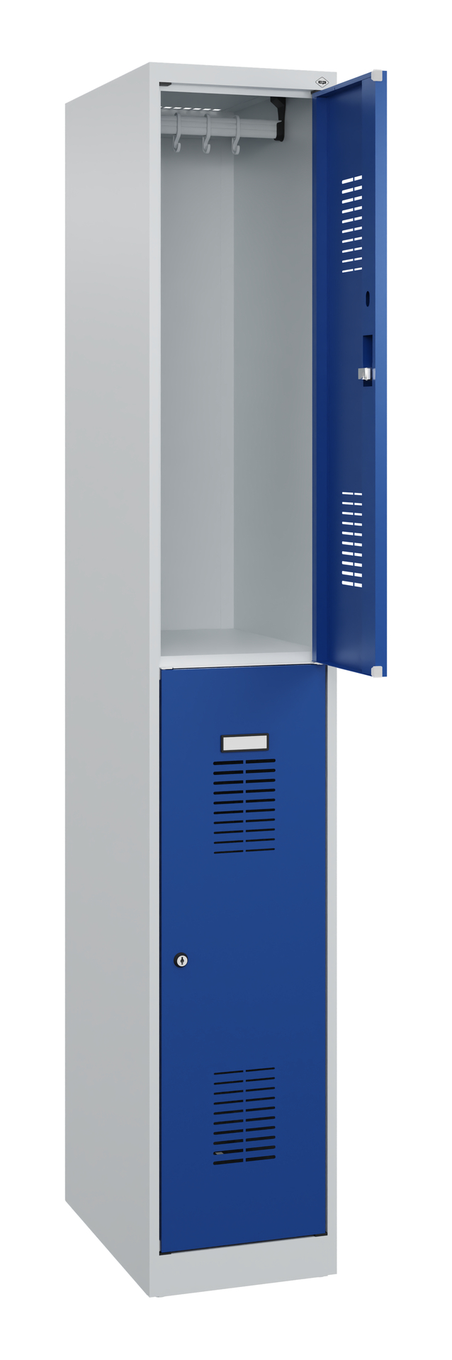 C+P Doppelstöckiger Spind Basis PLUS, 1 Abteil, 18