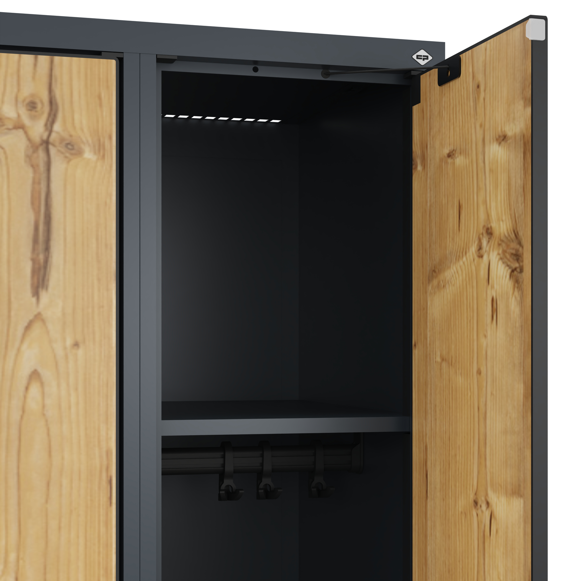 C+P Spind Evolo PLUS, Bank, 3 Abteile, 2120x900x815mm