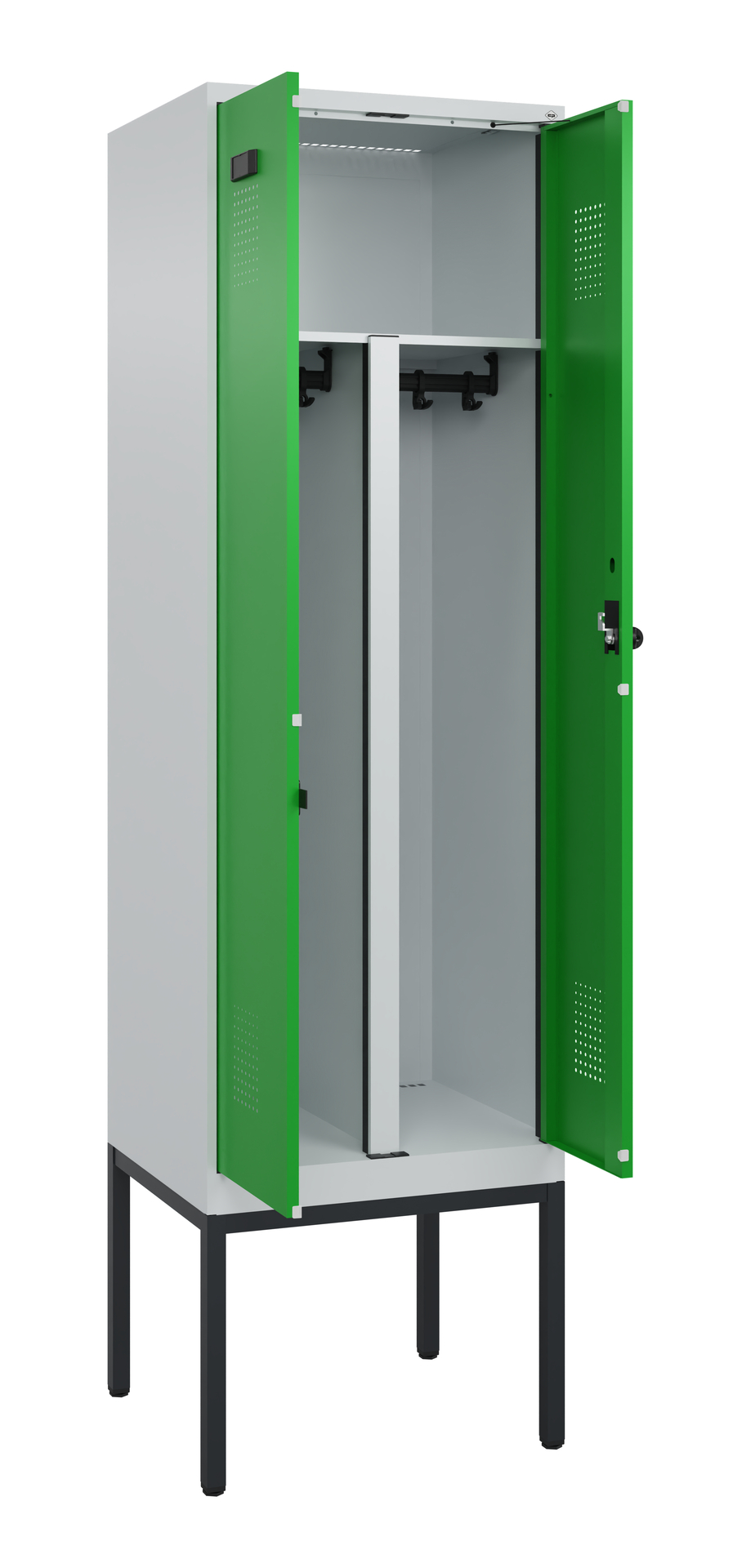 C+P PSA Doppel-Spind Evolo PLUS, Gestell, 2 Abteil