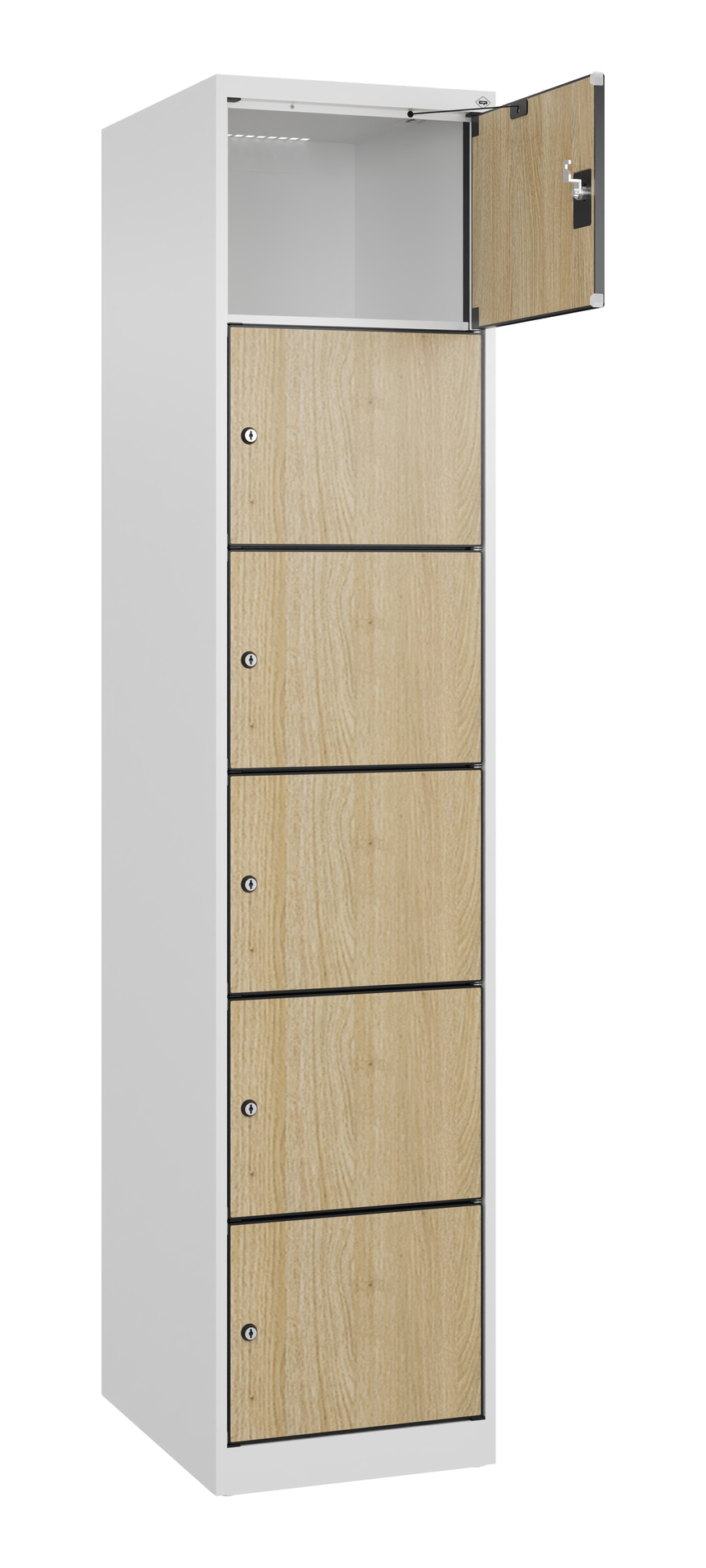 C+P Schlie�fachschrank Evolo PLUS, 6 F�cher, 1850x400x500mm
