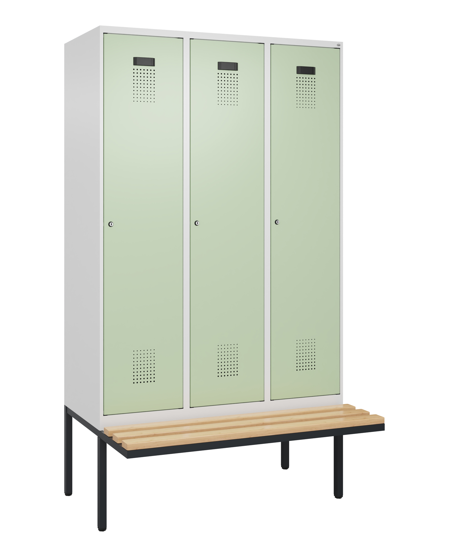 C+P Spind Evolo PLUS, Bank, 3 Abteile, 2120x1200x8