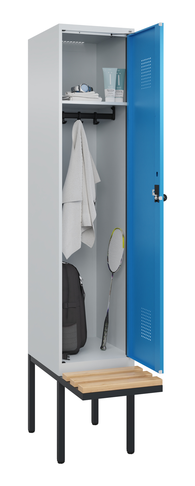 C+P Spind Evolo PLUS, Bank, 1 Abteile, 2120x400x81