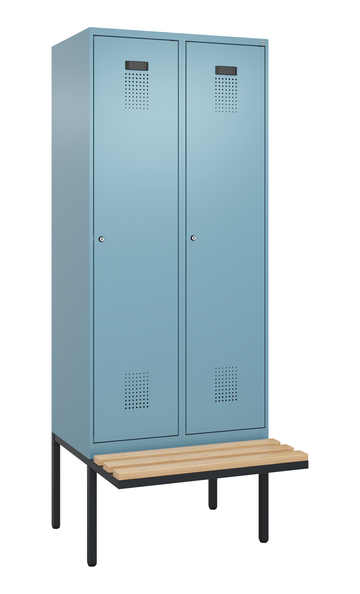 C+P Spind Evolo PLUS, Bank, 2 Abteile, 2120x800x81