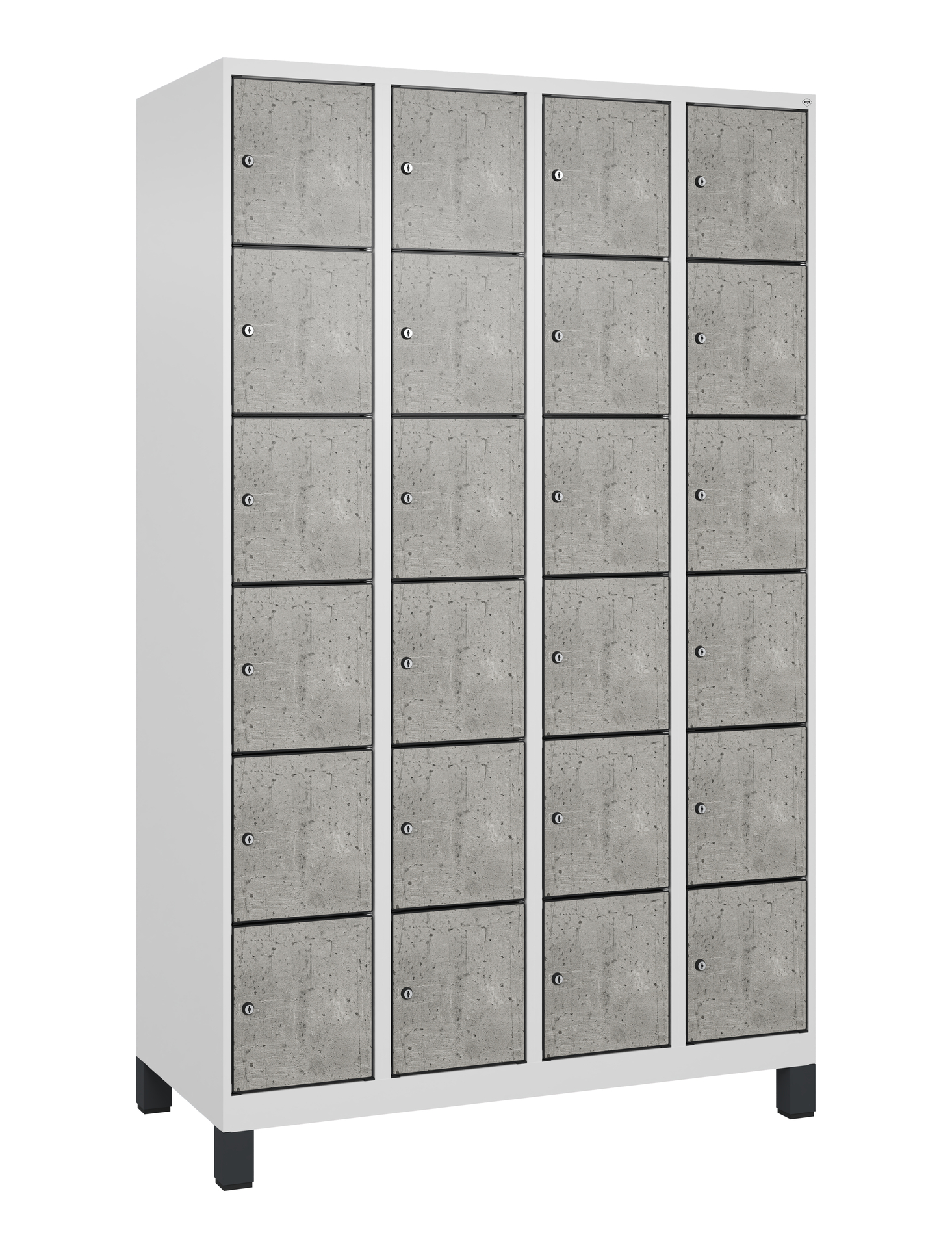 C+P Schlie�fachschrank Evolo PLUS, F��e, 24 F�cher, 1950x1200x500mm