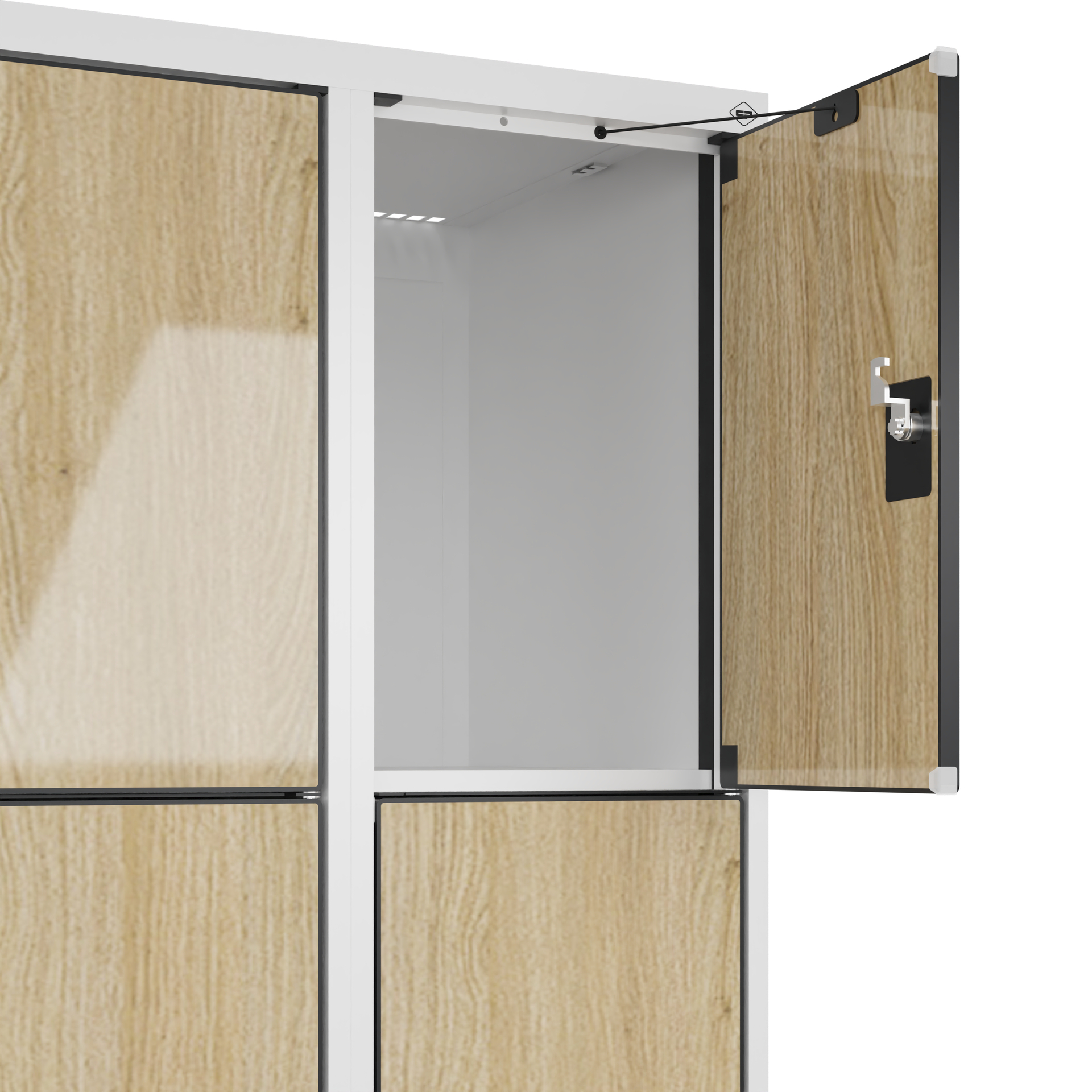 C+P Schlie�fachschrank Evolo PLUS, 12 F�cher, 1850x900x500mm