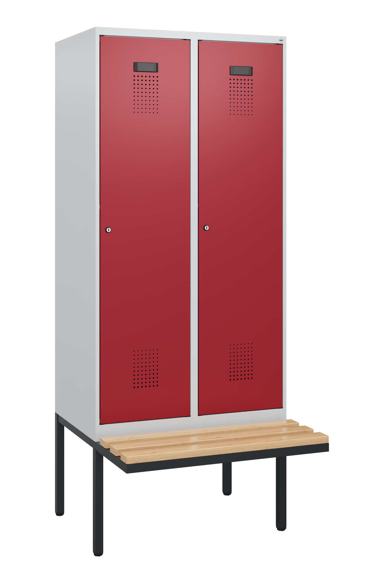C+P Spind Evolo PLUS, Bank, 2 Abteile, 1950x800x81