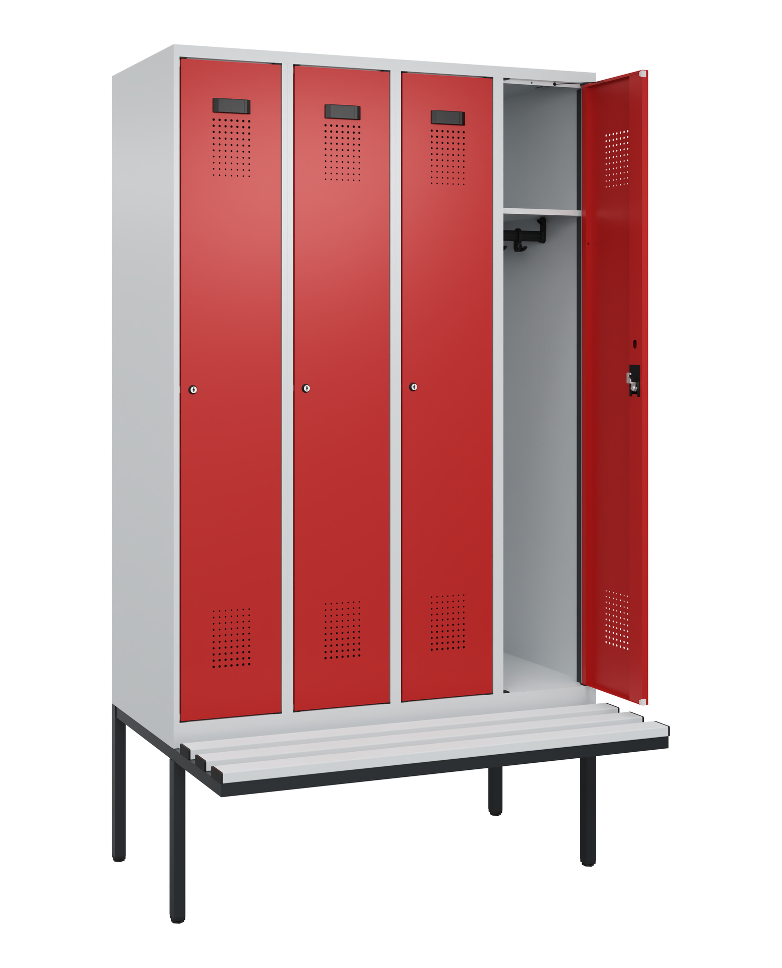 C+P Spind Evolo PLUS, Bank, 4 Abteile, 2120x1200x8