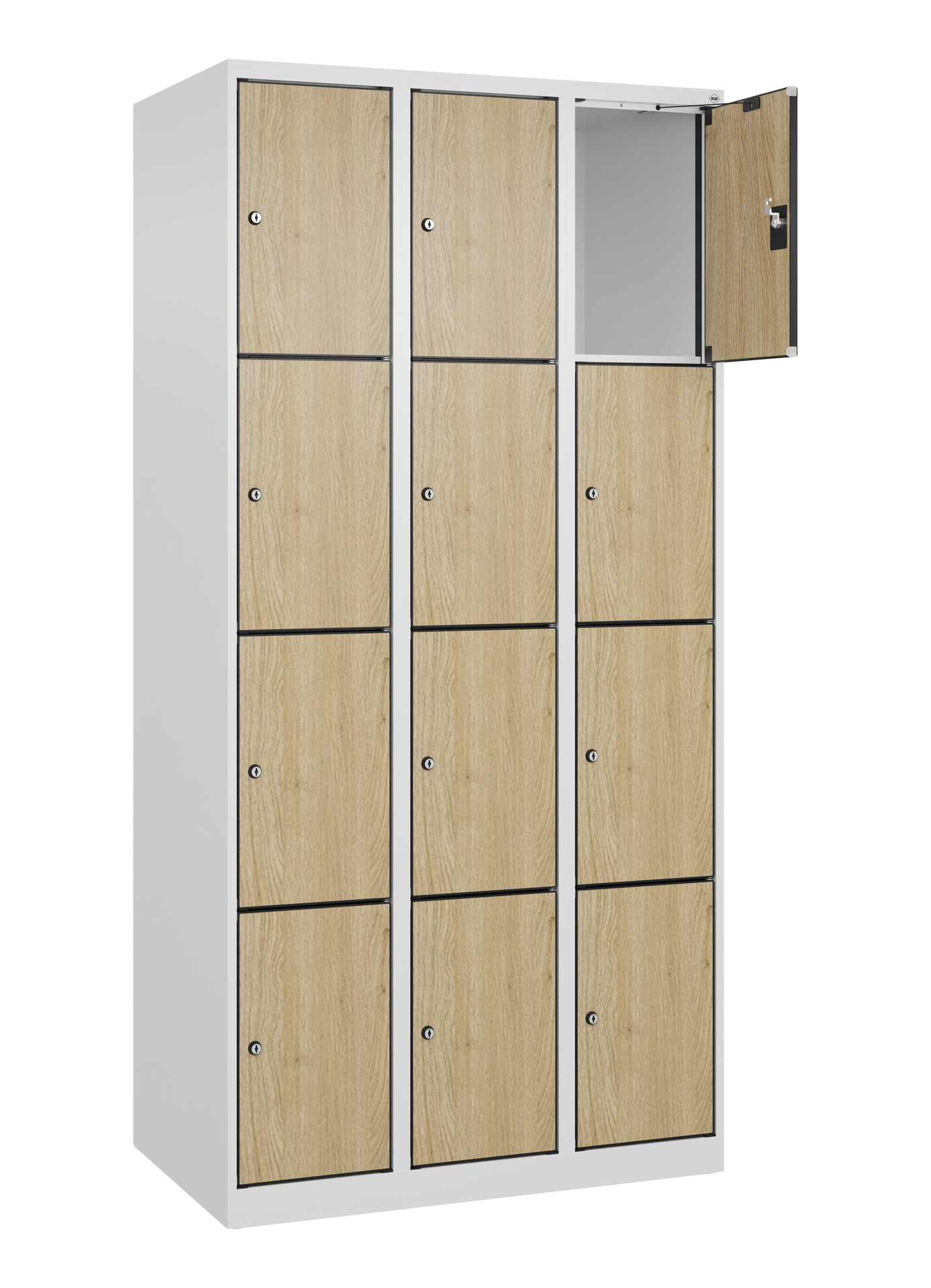 C+P Schlie�fachschrank Evolo PLUS, 12 F�cher, 1850x900x500mm