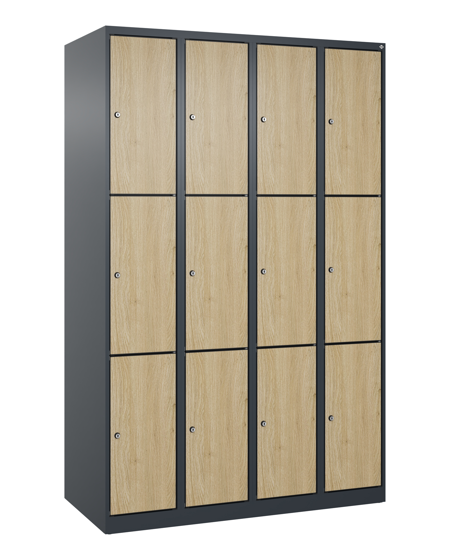 C+P Schlie�fachschrank Evolo PLUS, 12 F�cher, 1850x1200x500mm