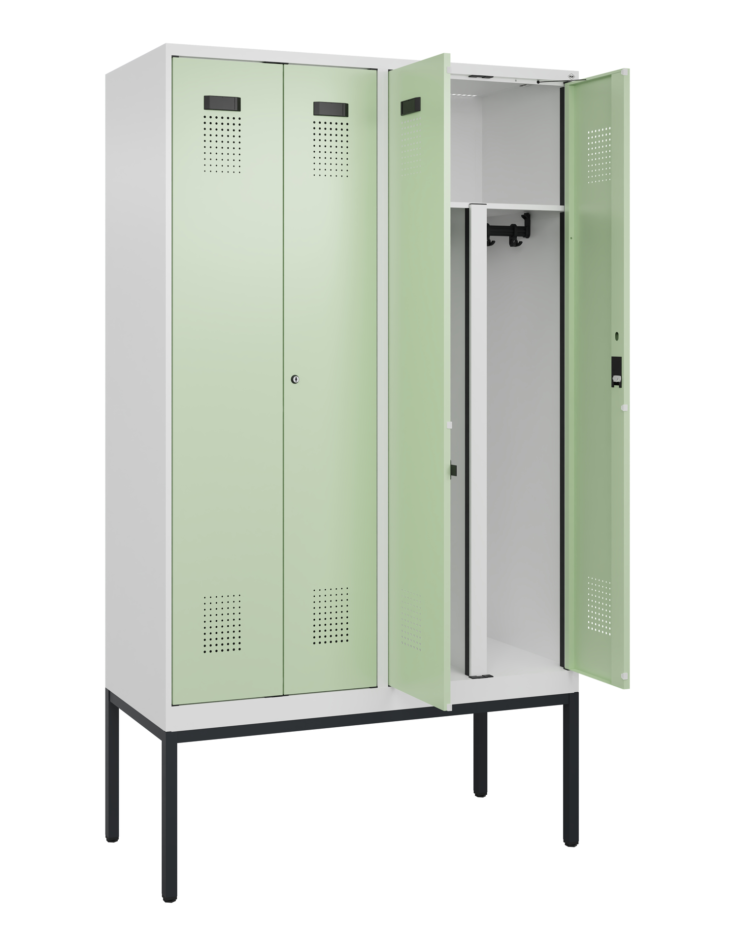 C+P PSA Doppel-Spind Evolo PLUS, Gestell, 4 Abteil