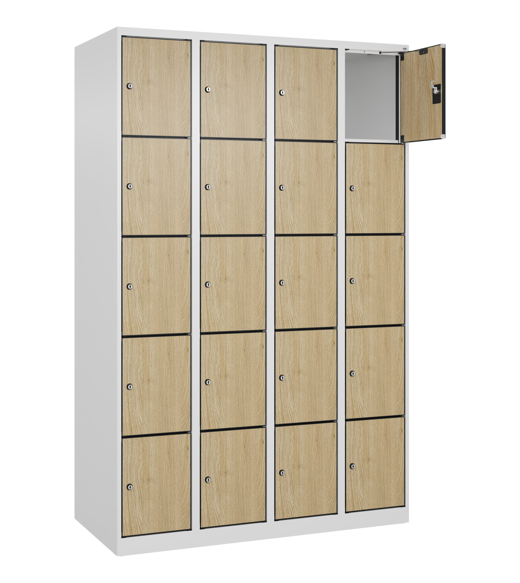 C+P Schlie�fachschrank Evolo PLUS, 20 F�cher, 1850x1200x500mm