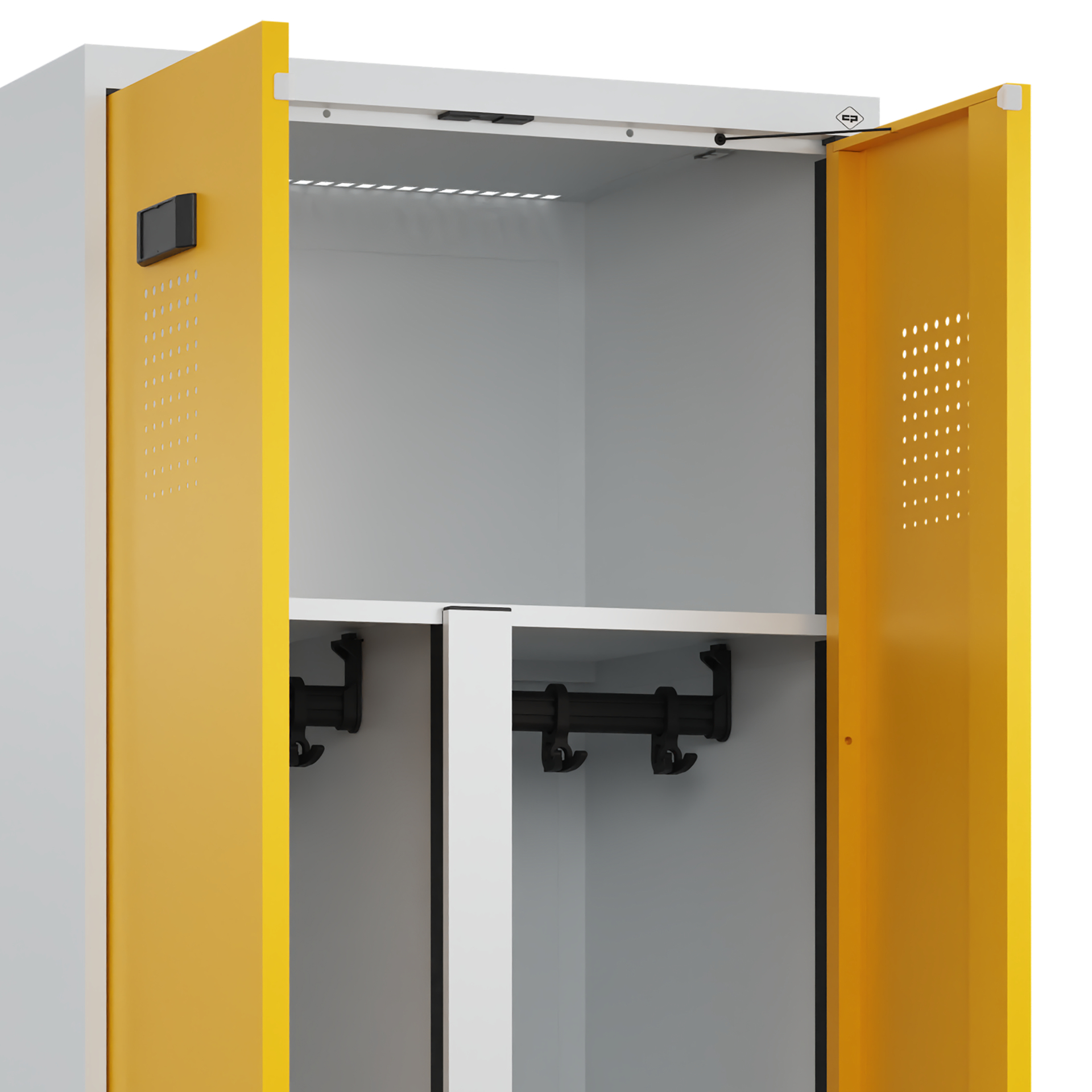 C+P PSA Doppel-Spind Evolo PLUS, Gestell, 2 Abteil