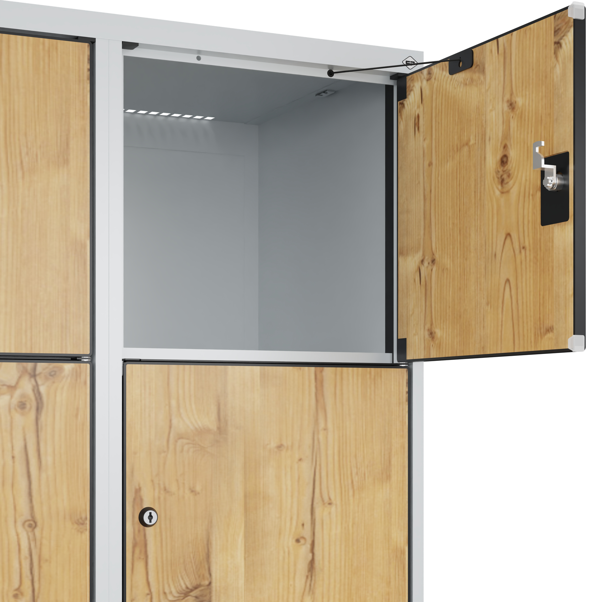 C+P Schlie�fachschrank Evolo PLUS, Sockel, 15 F�cher, 1950x1200x500mm