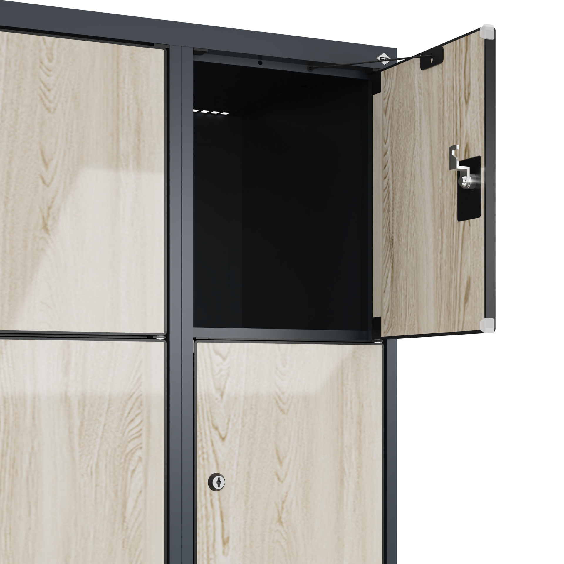 C+P Schlie�fachschrank Evolo PLUS, Sockel, 15 F�cher, 1950x900x500mm