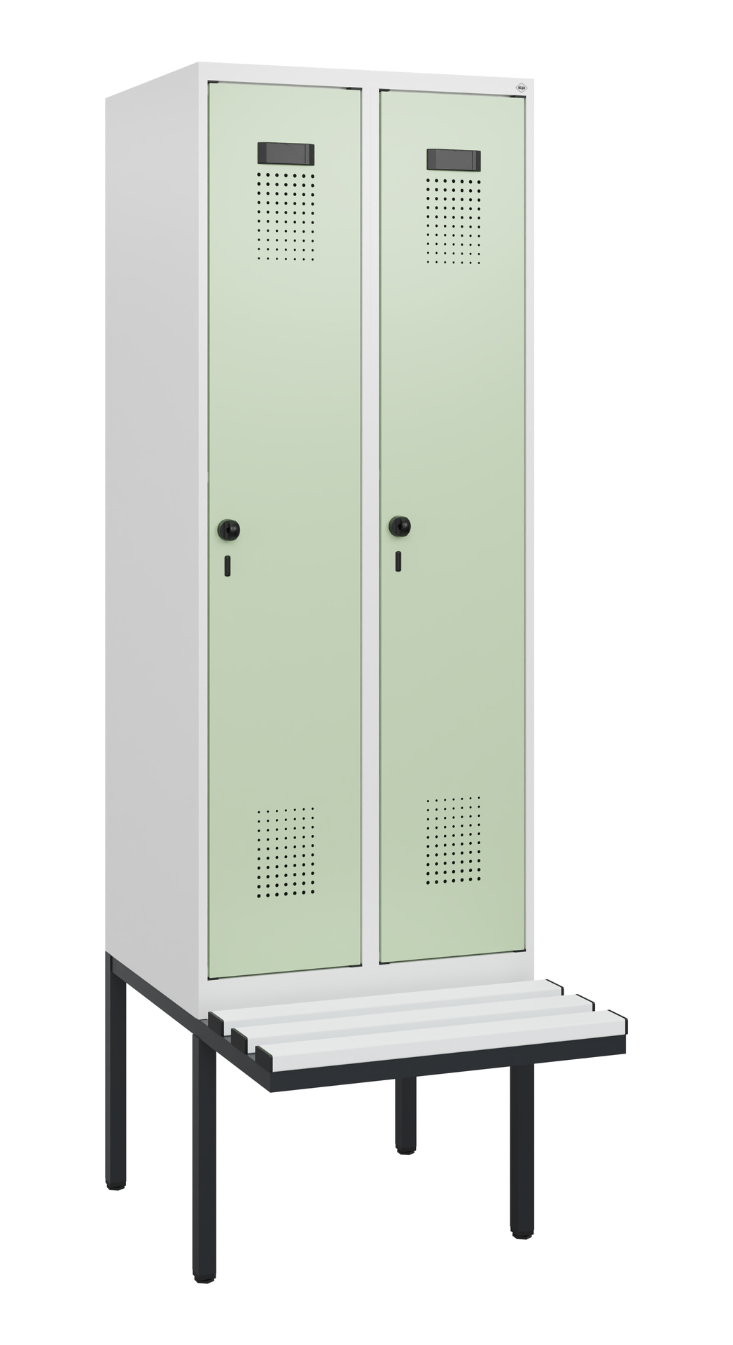 C+P Spind Evolo PLUS, Bank, 2 Abteile, 1950x600x81