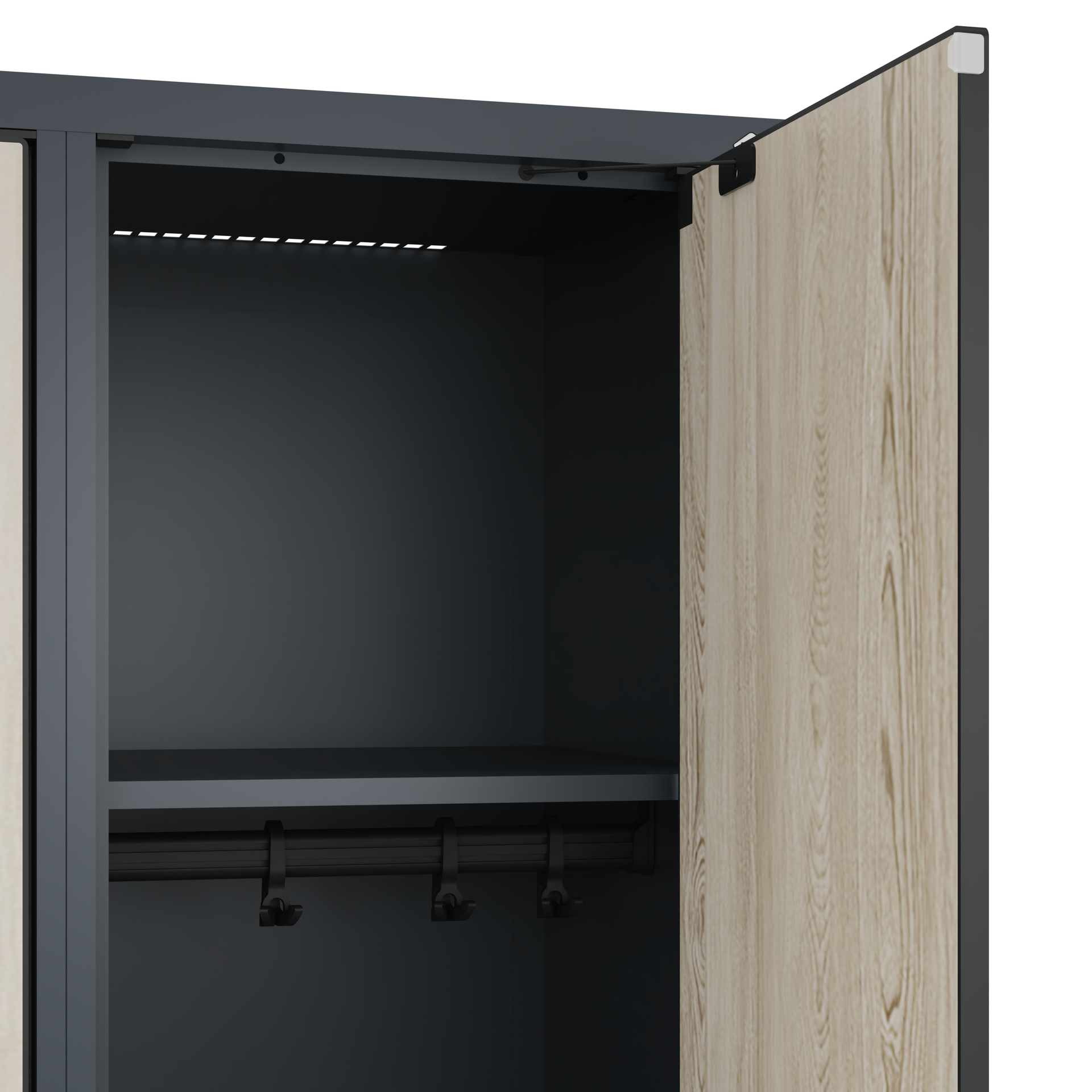 C+P Spind Evolo PLUS, Sockel, 1 Abteil, 1950x400x500mm