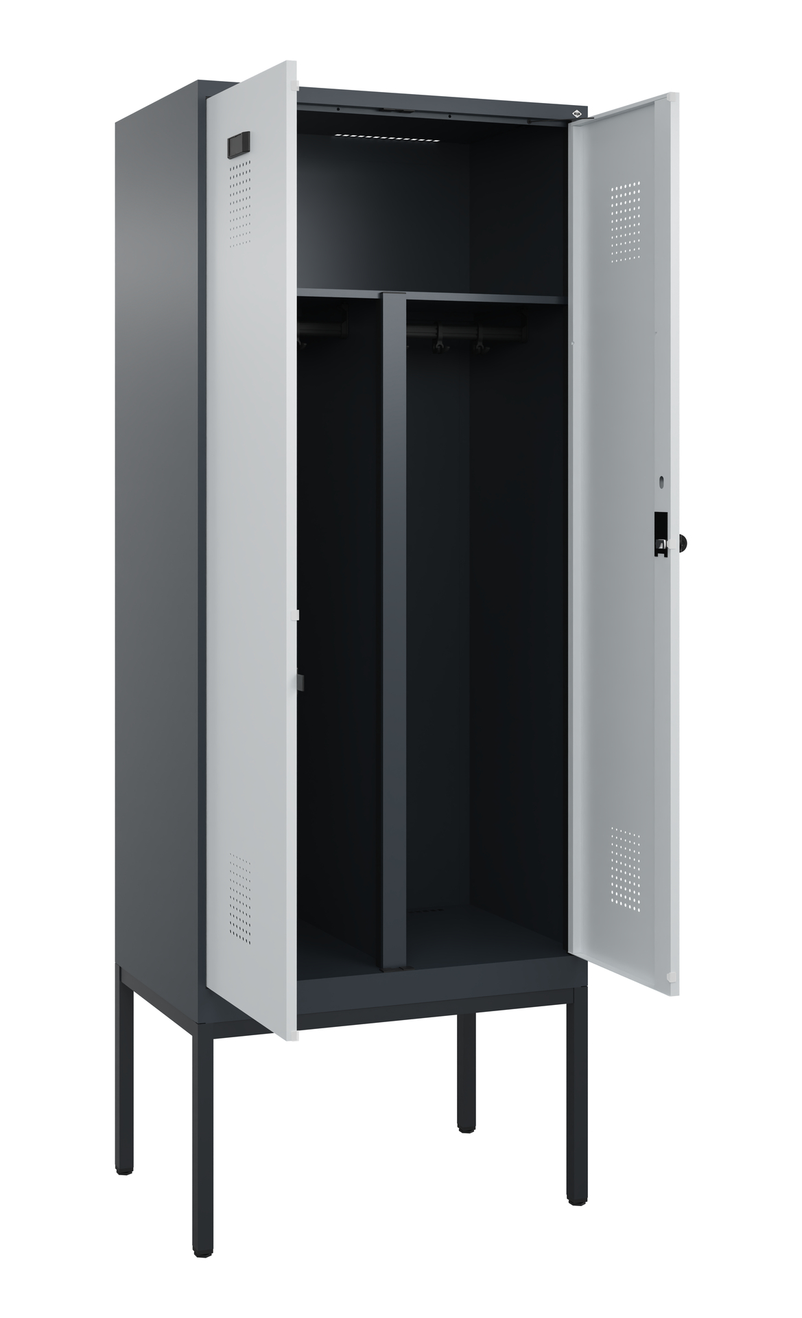 C+P PSA Doppel-Spind Evolo PLUS, Gestell, 2 Abteil