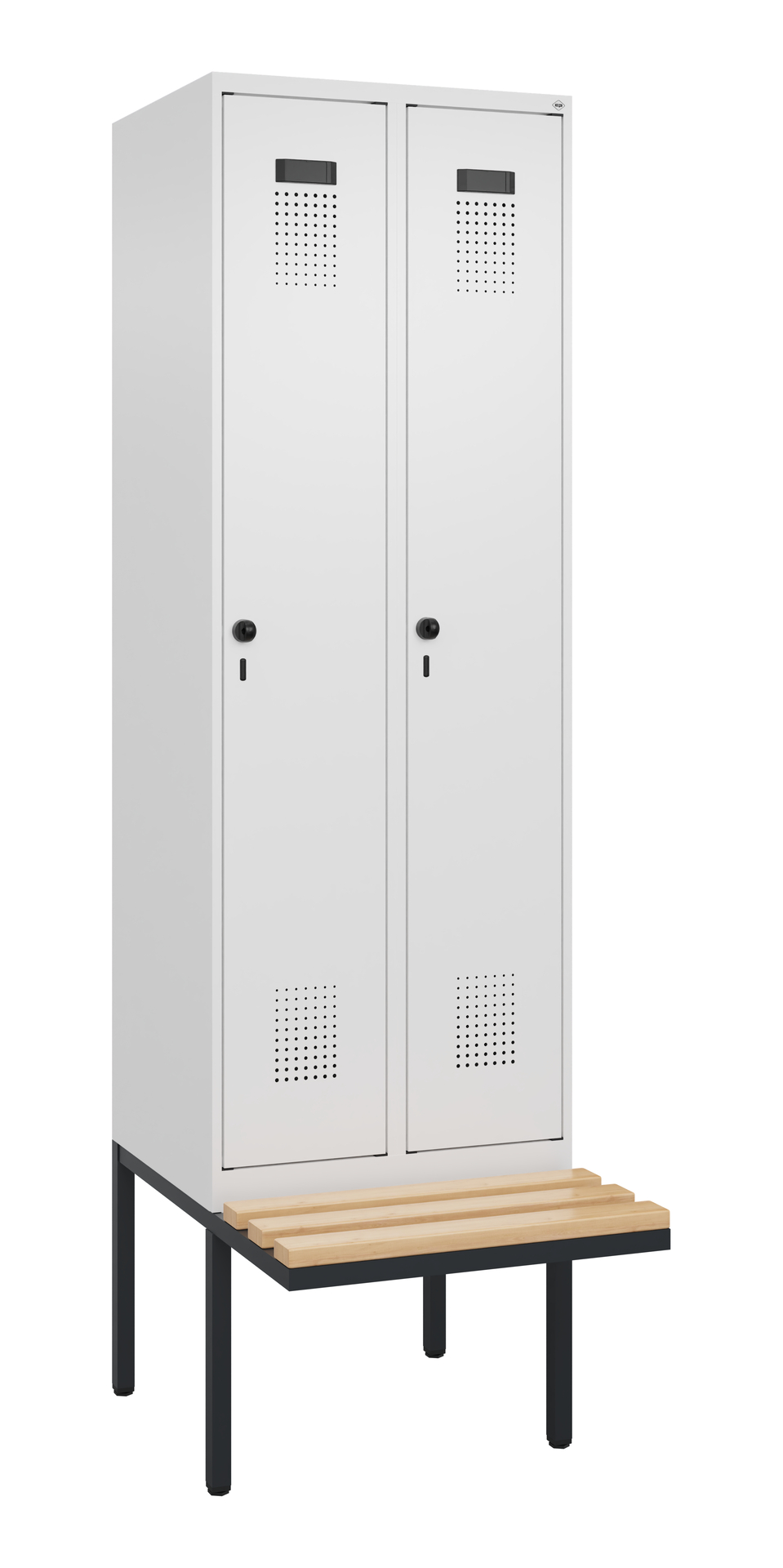 C+P Spind Evolo PLUS, Bank, 2 Abteil, 2120x600x815