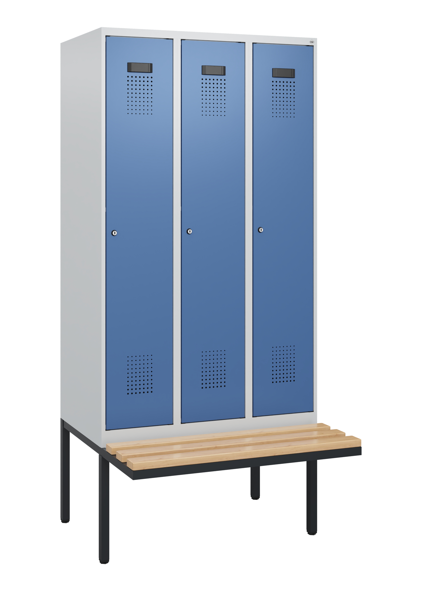 C+P Spind Evolo PLUS, Bank, 3 Abteile, 1950x900x81