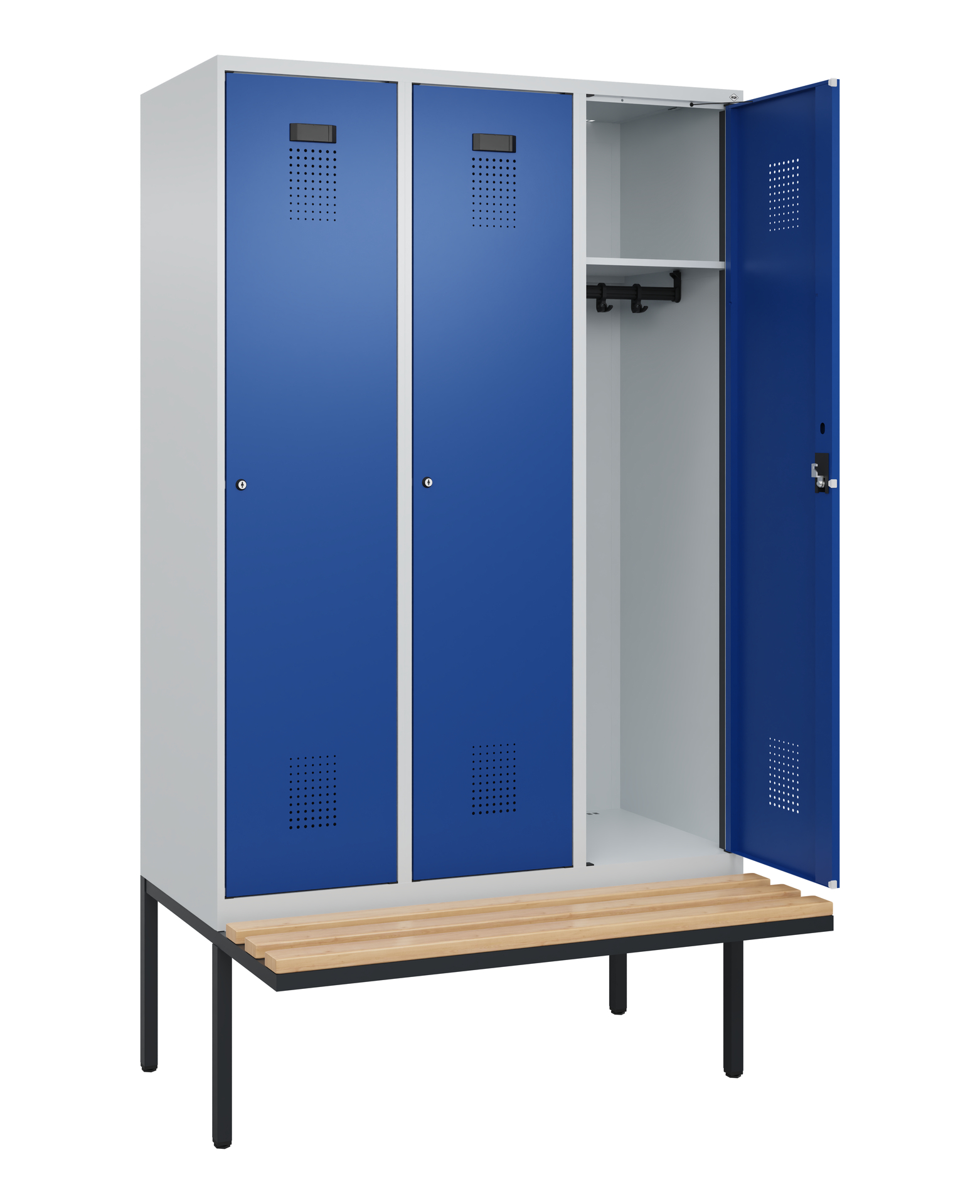 C+P Spind Evolo PLUS, Bank, 3 Abteile, 2120x1200x8