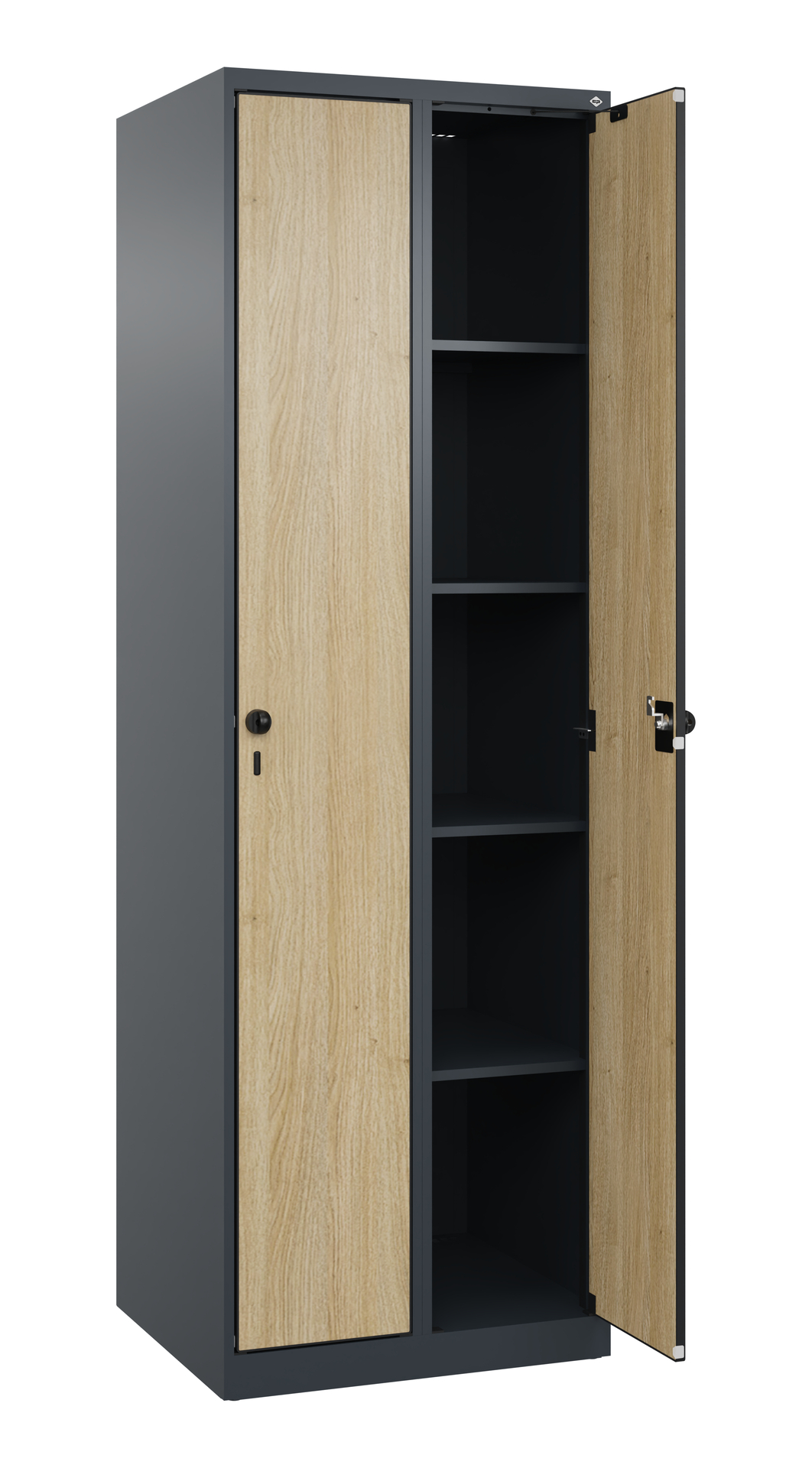 C+P Aufbewahrungsspind Evolo PLUS, 2 Abteile, 1850x600x500mm