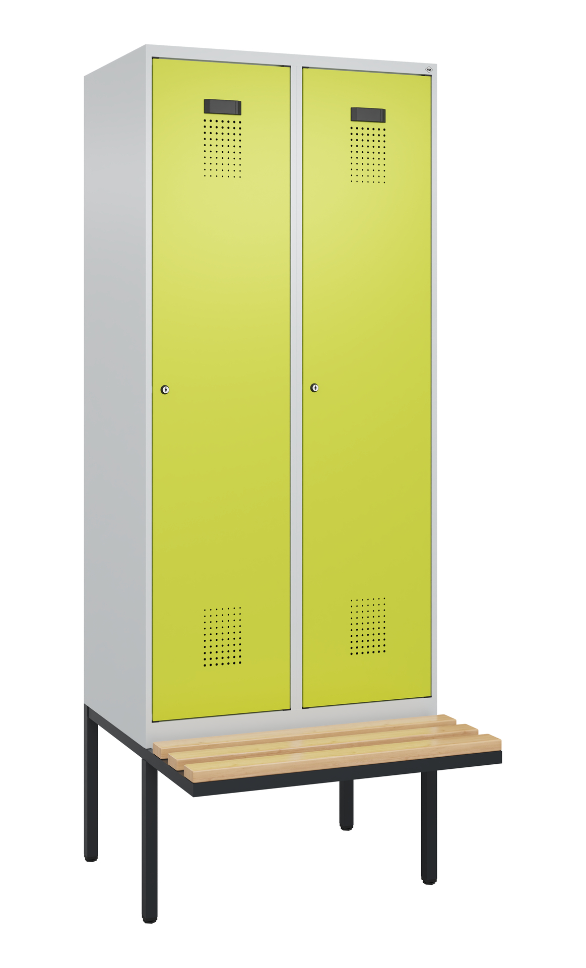C+P Spind Evolo PLUS, Bank, 2 Abteile, 2120x800x81