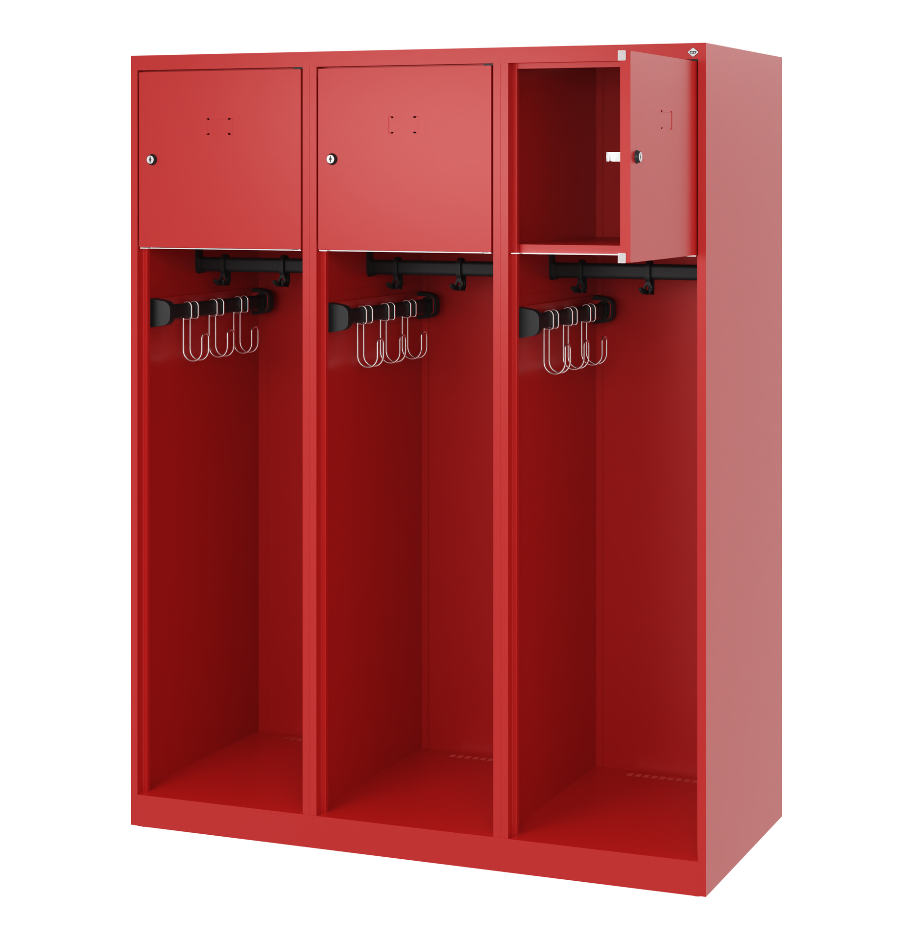 C+P Feuerwehrspind YOUNGSTER, 3 Abteile, H1530B400